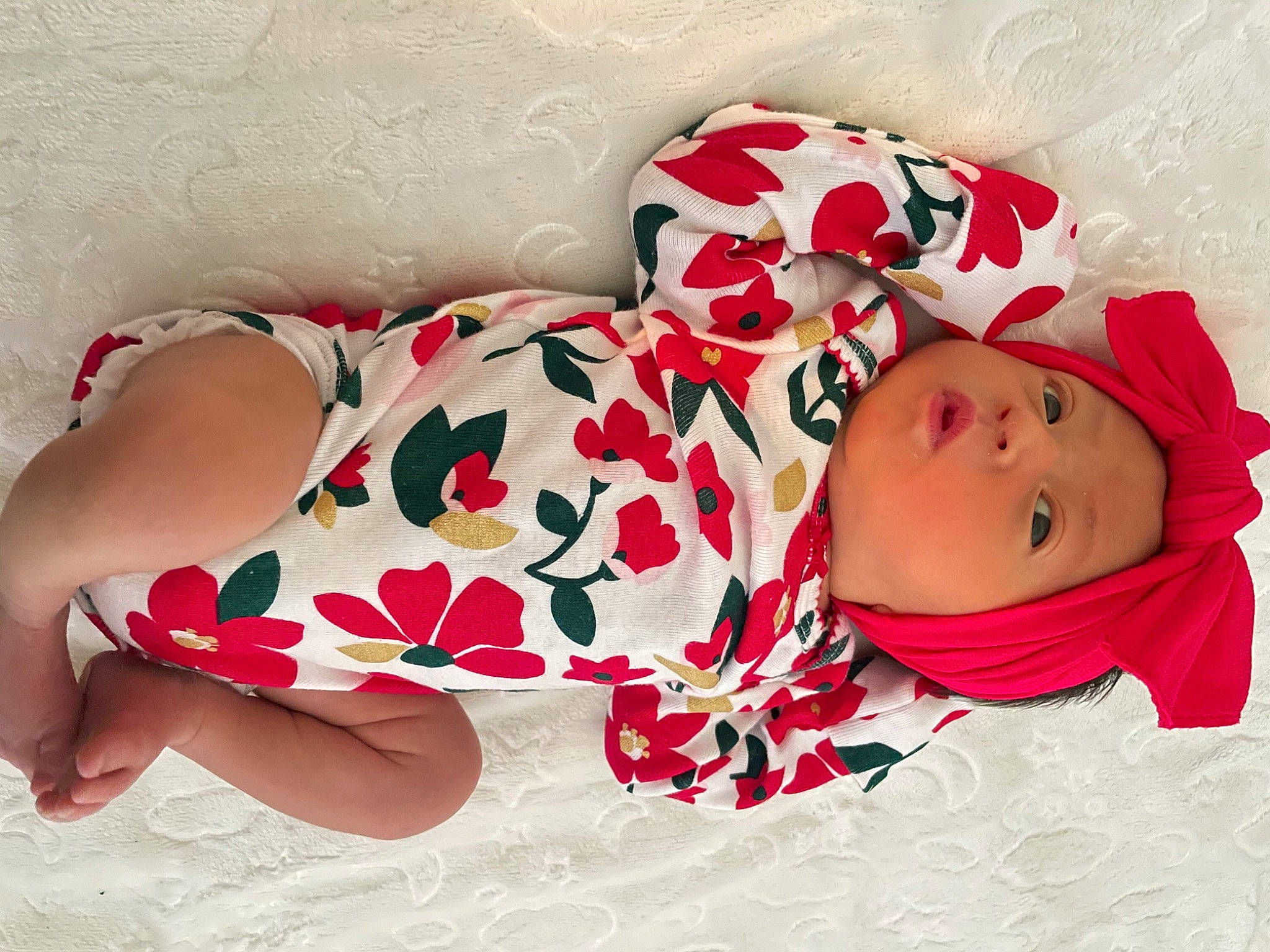 Lillyann joined the competition — help win amazing prizes! baby, baby_sleeping, baby_toddler_clothing, beanie, carmine, child, clothing, comfort, fashion_accessory, happy, hat, headwear, human_leg, linens, magenta, pattern, person, pink, sleeve, textile