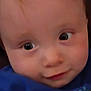 Bellamy joined the competition — help win amazing prizes! baby, child, face, eyes, smile, blue_shirt, cartoon, closeup, portrait, cute, infant, young_child, person, clothing, expression, head, skin, hair, indoors, apparel