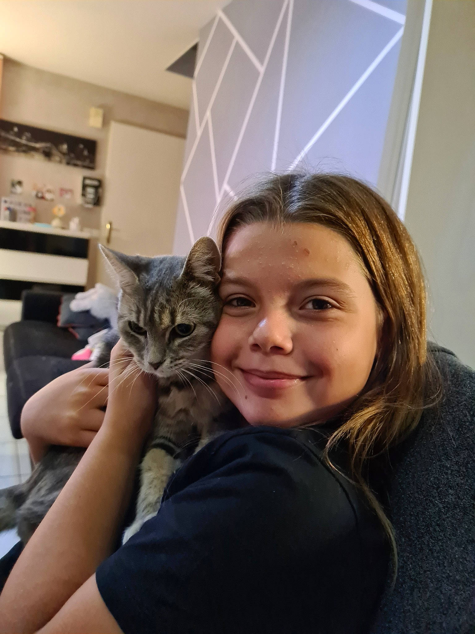 Manon participe au concours pour gagner de l'argent avec cette photo : american_shorthair, asian, carnivore, cat, domestic_short_haired_cat, dragon_li, ear, european_shorthair, eye, fawn, felidae, fur, hair, joy, kitten, long_hair, person, pixie_bob, shoulder, small_to_medium_sized_cats