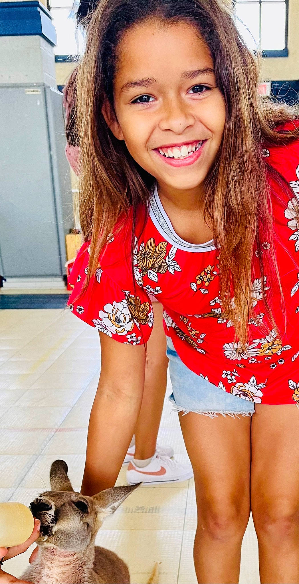 Makiah is registered to the contest to win money with this photo: beauty, eyelash, facial_expression, fashion, happy, human, joint, joy, lip, muscle, person, photograph, pink, red, skin, sleeve, smile, sportswear, summer, thigh