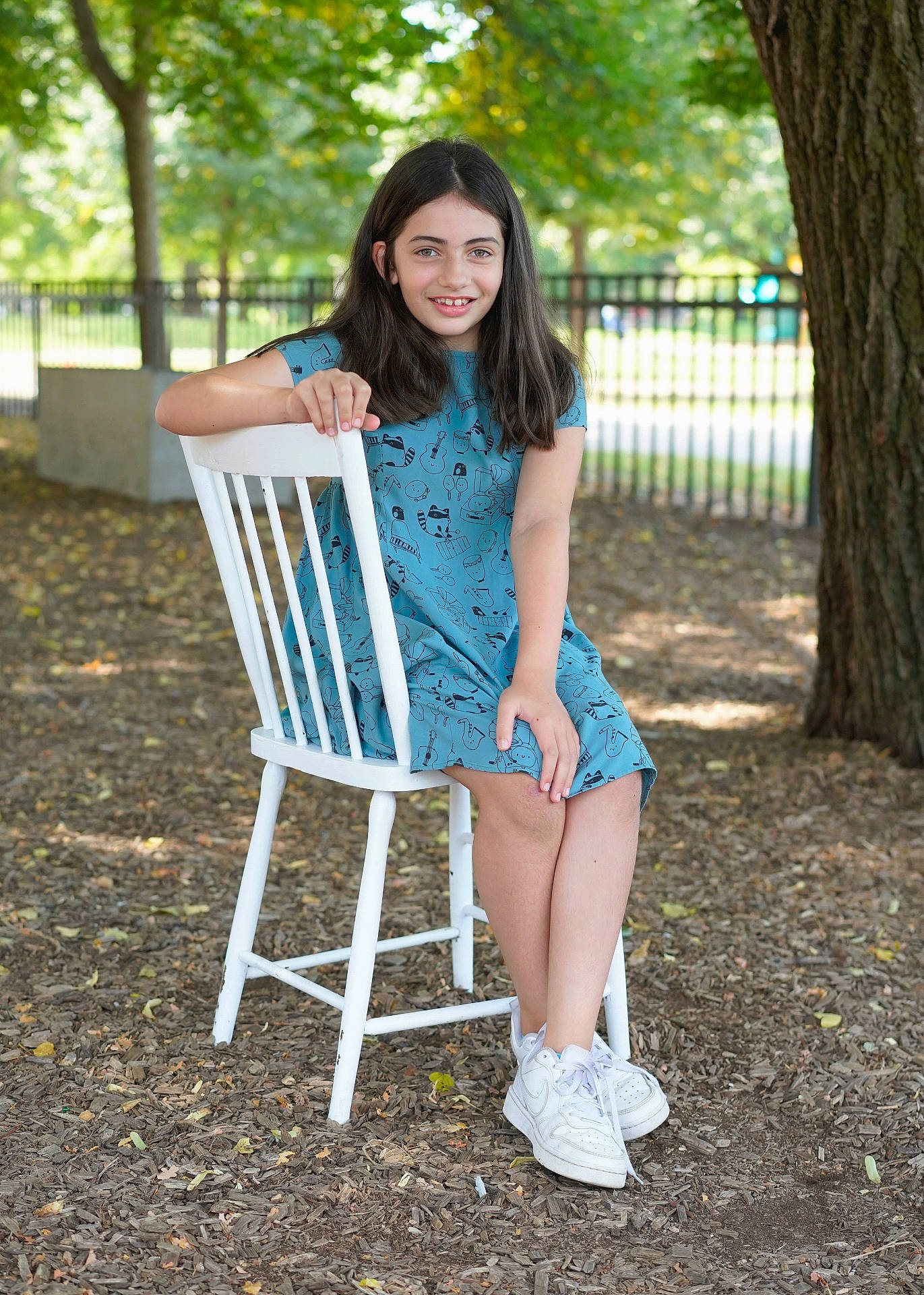 Eva joined the competition — help win amazing prizes! chair, clothing, dress, eveningdress, face, female, footwear, furniture, girl, grass, happy, head, person, photography, plant, portrait, shoe, sitting, smile, teen