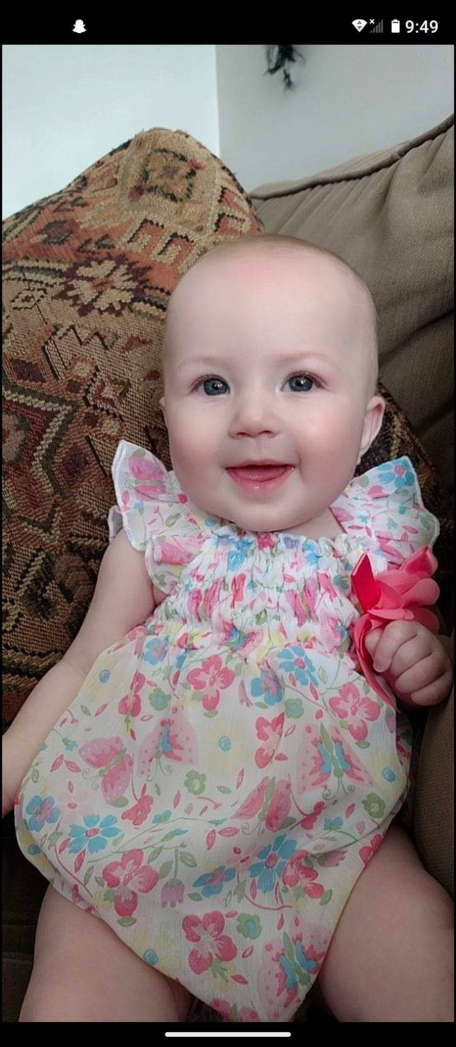 Kingsleigh joined the competition — help win amazing prizes! baby, baby_toddler_clothing, cheek, chin, collar, dress, face, facial_expression, head, iris, joy, lip, neck, nose, outerwear, person, pink, product, skin, sleeve