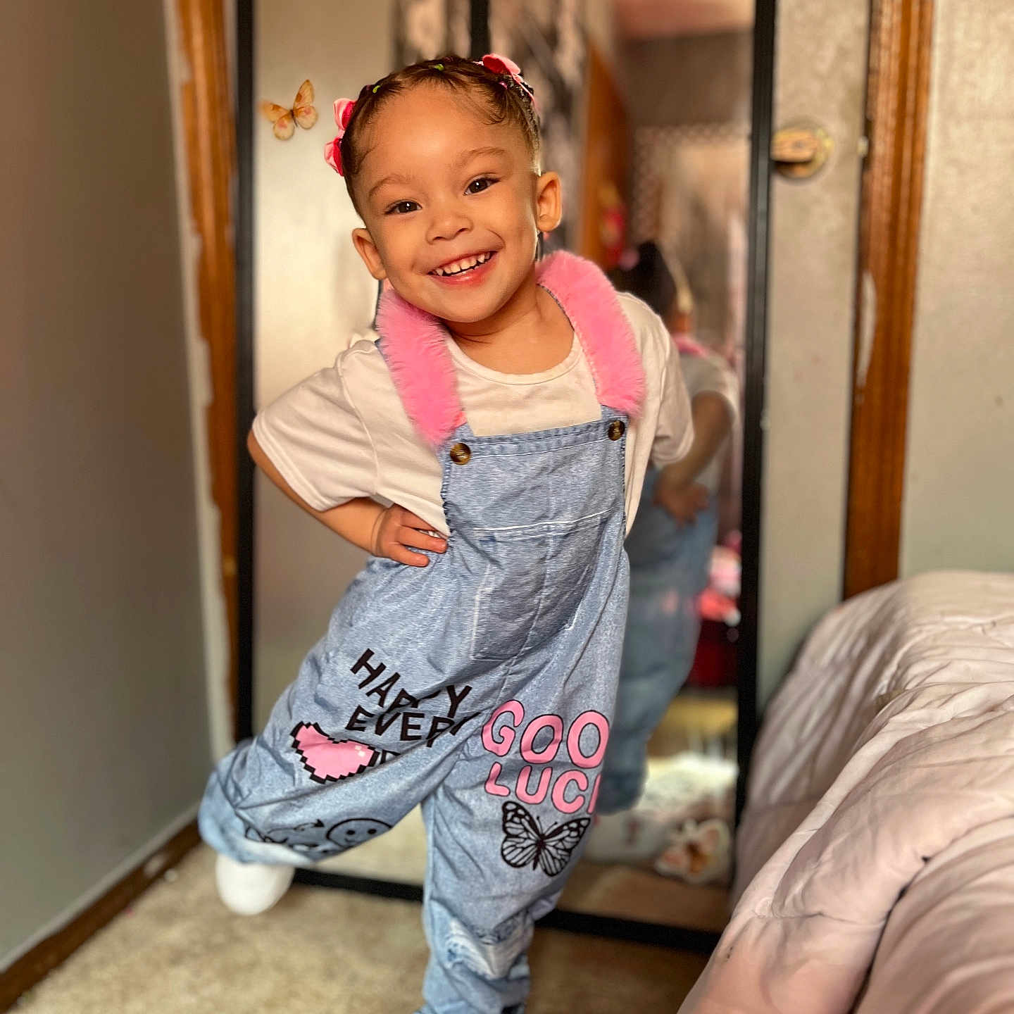 Elaynaa is registered to the contest to win money with this photo: adult, child, clothing, door, face, female, footwear, girl, happy, head, jeans, pants, person, photography, portrait, shoe, sitting, sleeve, smile, woman