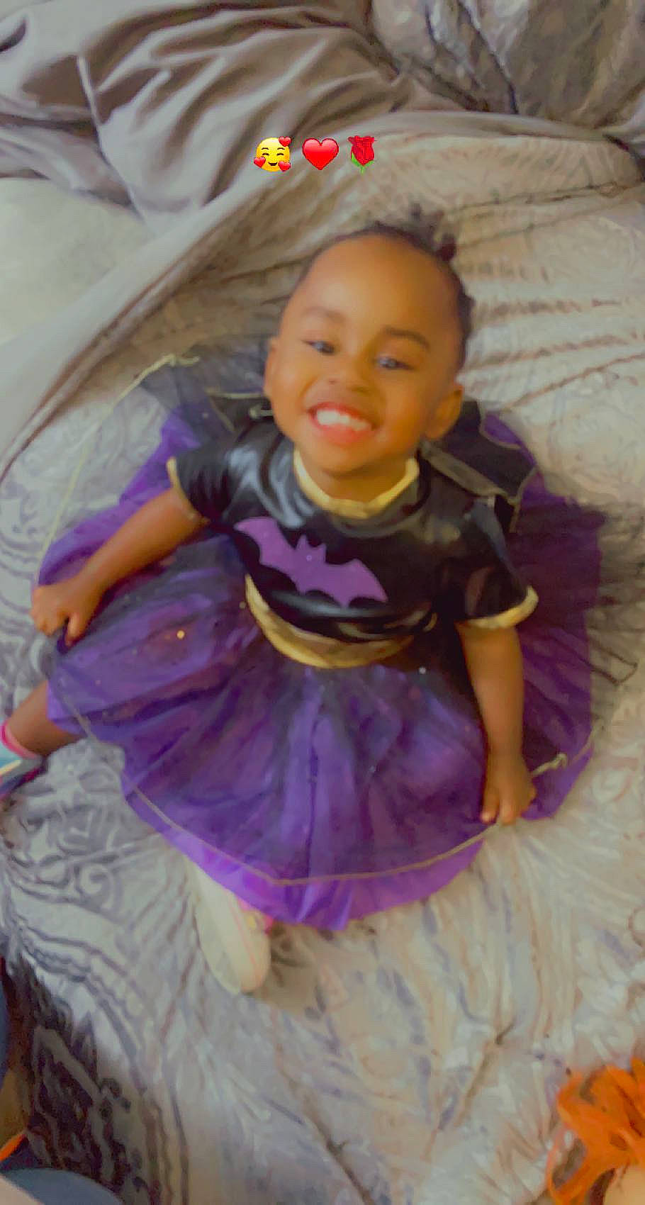 Devonna is registered to the contest to win money with this photo: baby_toddler_clothing, ballet_tutu, cheek, child, dress, face, facial_expression, hairstyle, happy, headgear, iris, joy, magenta, person, pink, purple, skin, sleeve, smile, textile