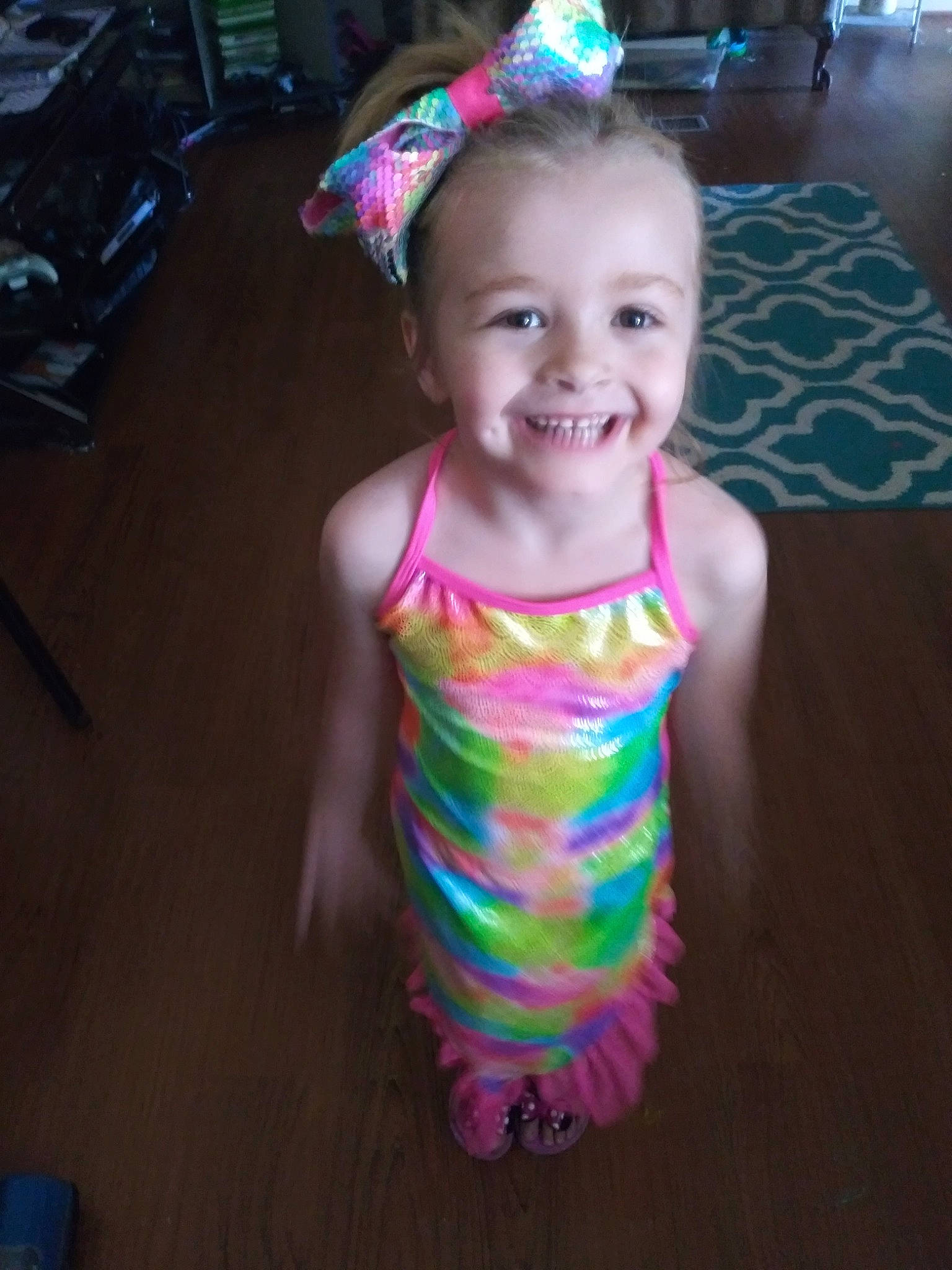 Abby is registered to the contest to win money with this photo: baby_toddler_clothing, child, clothing, cool, event, facial_expression, fun, happy, head, headpiece, joy, magenta, party, party_hat, pattern, person, pink, purple, skin, smile