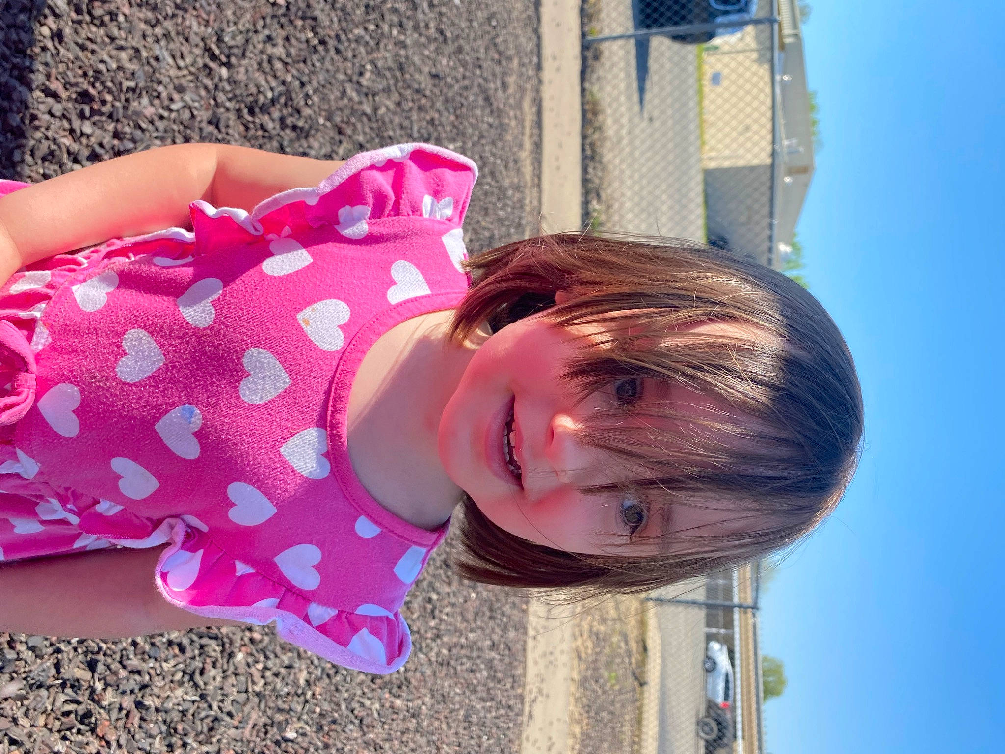 Ava is registered to the contest to win money with this photo: baby_toddler_clothing, child, eyewear, facial_expression, fashion_accessory, fun, grass, happy, hat, leisure, lip, magenta, pattern, person, pink, play, skin, sky, smile, summer