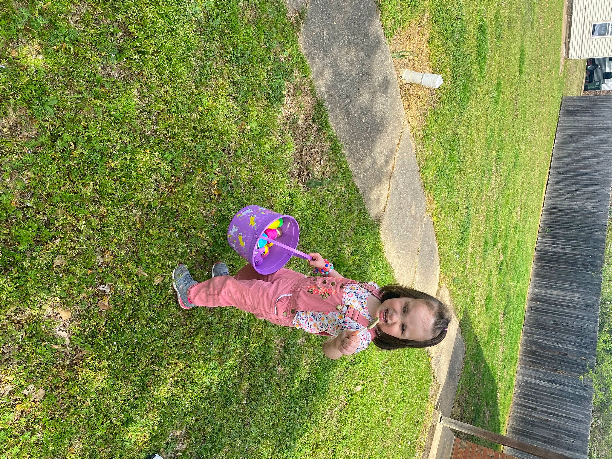 Ava is registered to the contest to win money with this photo: child, fun, garden, grass, grass_family, grassland, groundcover, joy, landscape, lawn, leisure, people_in_nature, person, plant, recreation, shadow, shrub, soil, toddler, tree