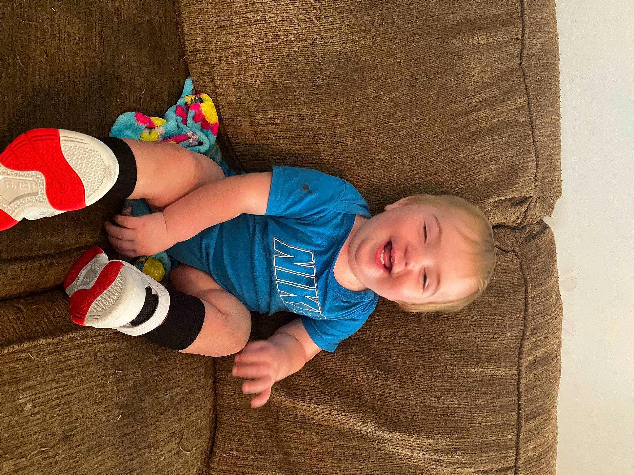 Braxten joined the competition — help win amazing prizes! arm, baby, baby_toddler_clothing, child, comfort, eye, finger, foot, hand, hat, human_body, human_leg, joy, knee, leg, pattern, person, sock, textile, thigh