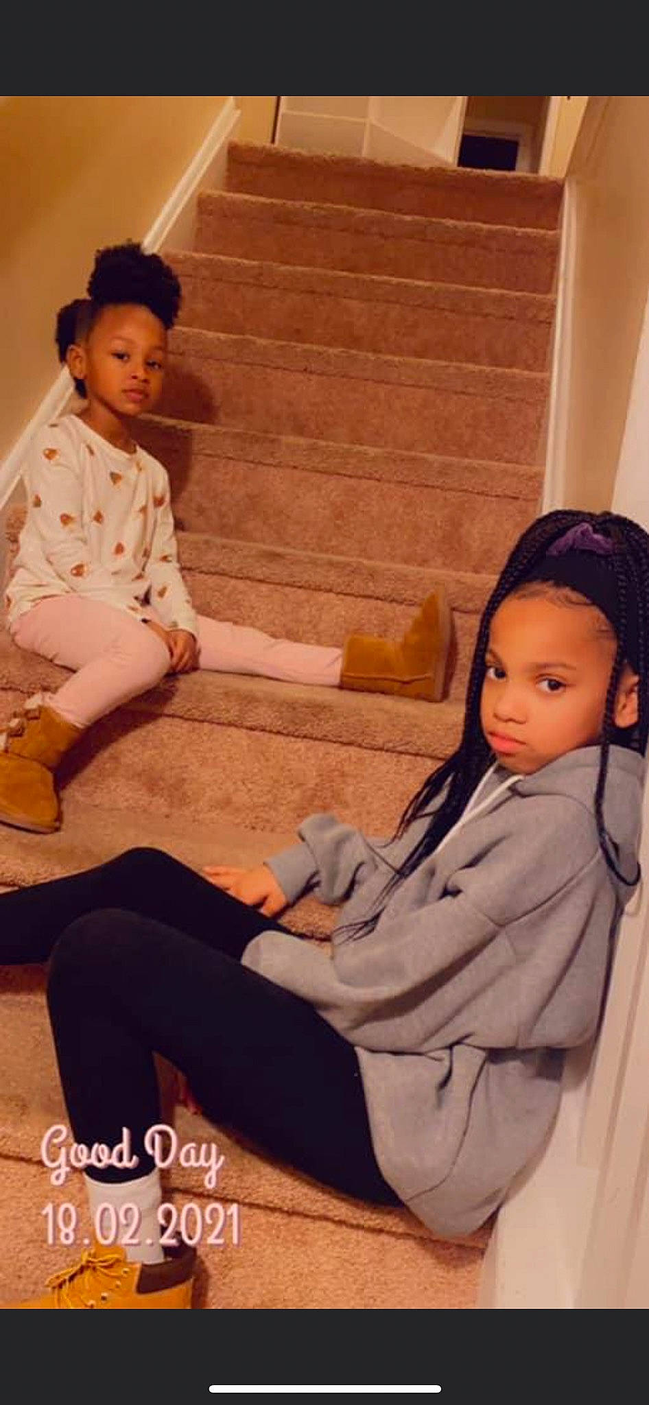 Peyton joined the competition — help win amazing prizes! black_hair, clothing, comfort, facial_expression, fashion_design, flooring, fun, gesture, hairstyle, happy, human_leg, joint, knee, outerwear, person, shoulder, sitting, skin, sleeve, thigh