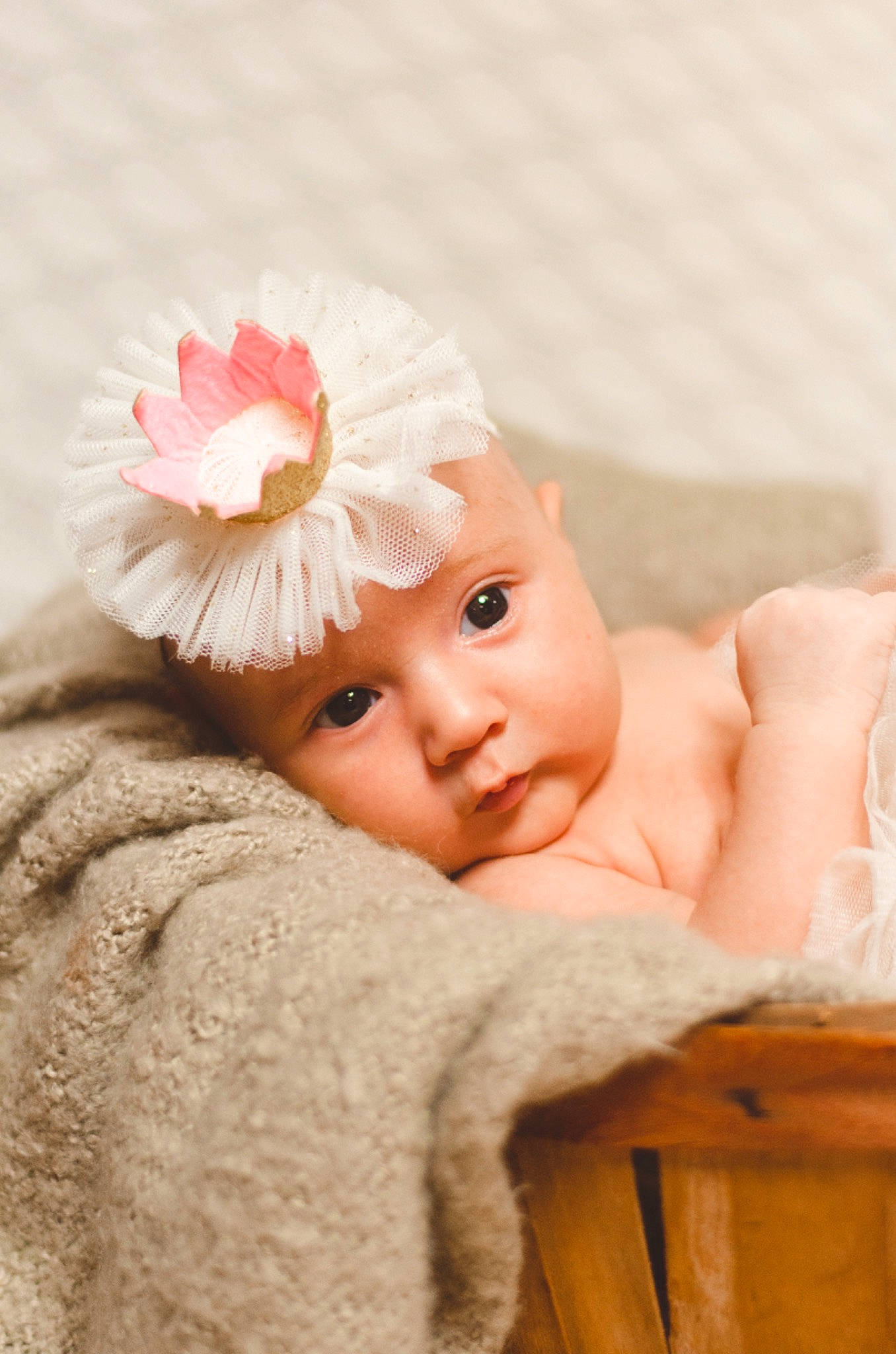 Livia is registered to the contest to win money with this photo: baby, baby_toddler_clothing, cap, cheek, doll, eye, eyelash, fawn, flower, hand, head, headgear, headpiece, headwear, lip, person, petal, skin, sleeve, toddler