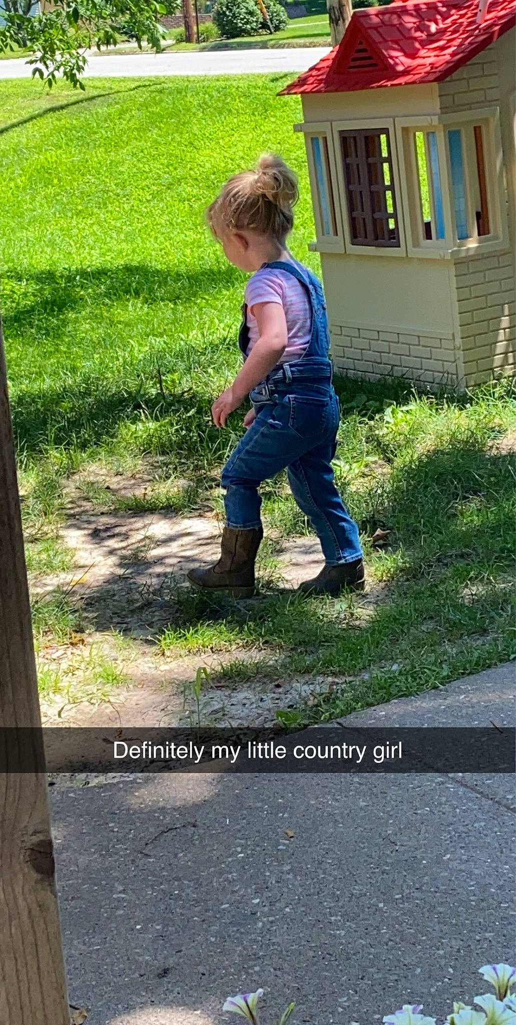 Aspen joined the competition — help win amazing prizes! asphalt, child, denim, electric_blue, flooring, garden, grass, groundcover, lawn, leisure, people_in_nature, person, photograph, plant, road_surface, shadow, sidewalk, soil, toddler, walkway