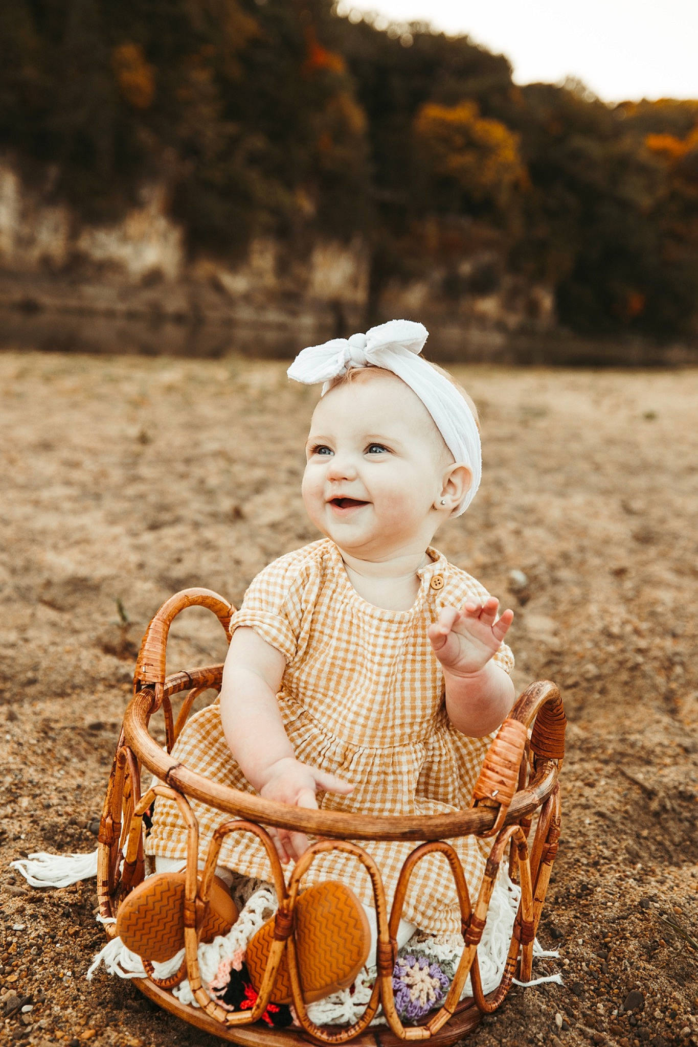 Matilda joined the competition — help win amazing prizes! baby, baby_toddler_clothing, basket, child, eye, face, fashion_accessory, flash_photography, fun, grass, happy, joy, leisure, people_in_nature, person, recreation, sitting, smile, sunlight, toddler