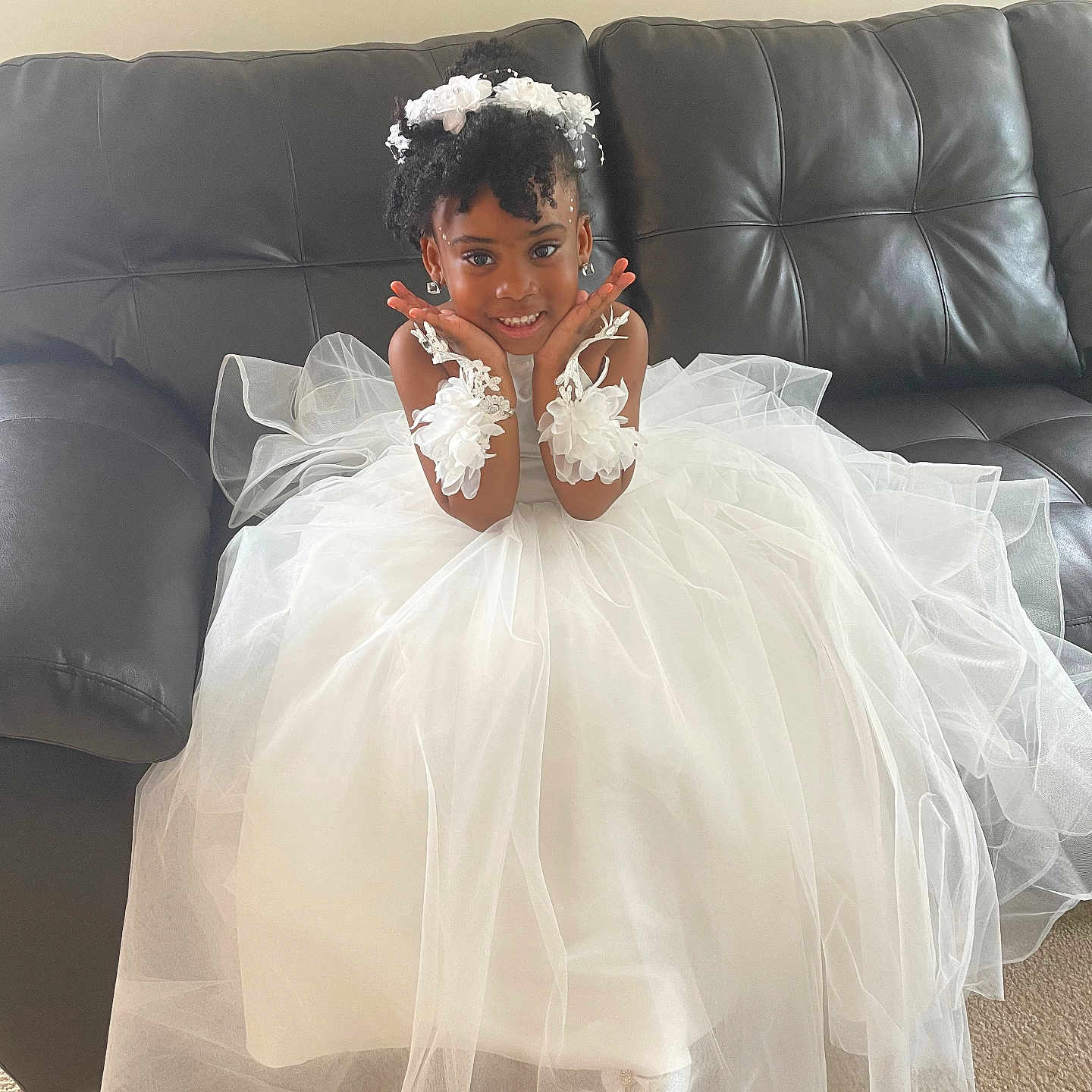 Mallory Niella joined the competition — help win amazing prizes! bodypart, clothing, couch, dress, face, fashion, finger, flower, flowerarrangement, formalwear, furniture, gown, head, person, photography, plant, portrait, sitting, wedding, weddinggown