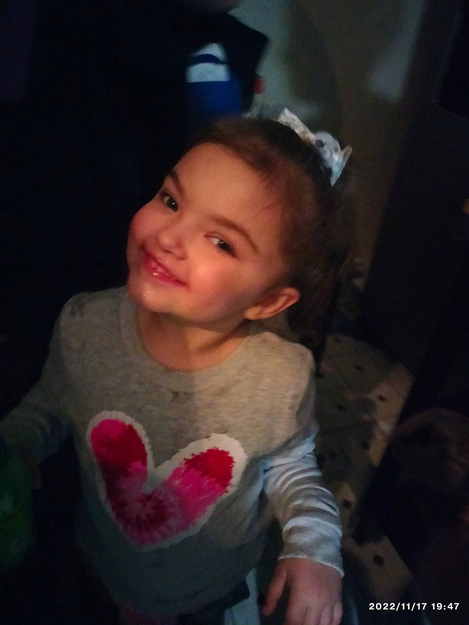 Jennifer joined the competition — help win amazing prizes! baby_toddler_clothing, black_hair, cheek, child, ear, eyebrow, eyelash, flash_photography, gesture, happy, head, iris, joy, lip, mouth, neck, nose, person, skin, sleeve