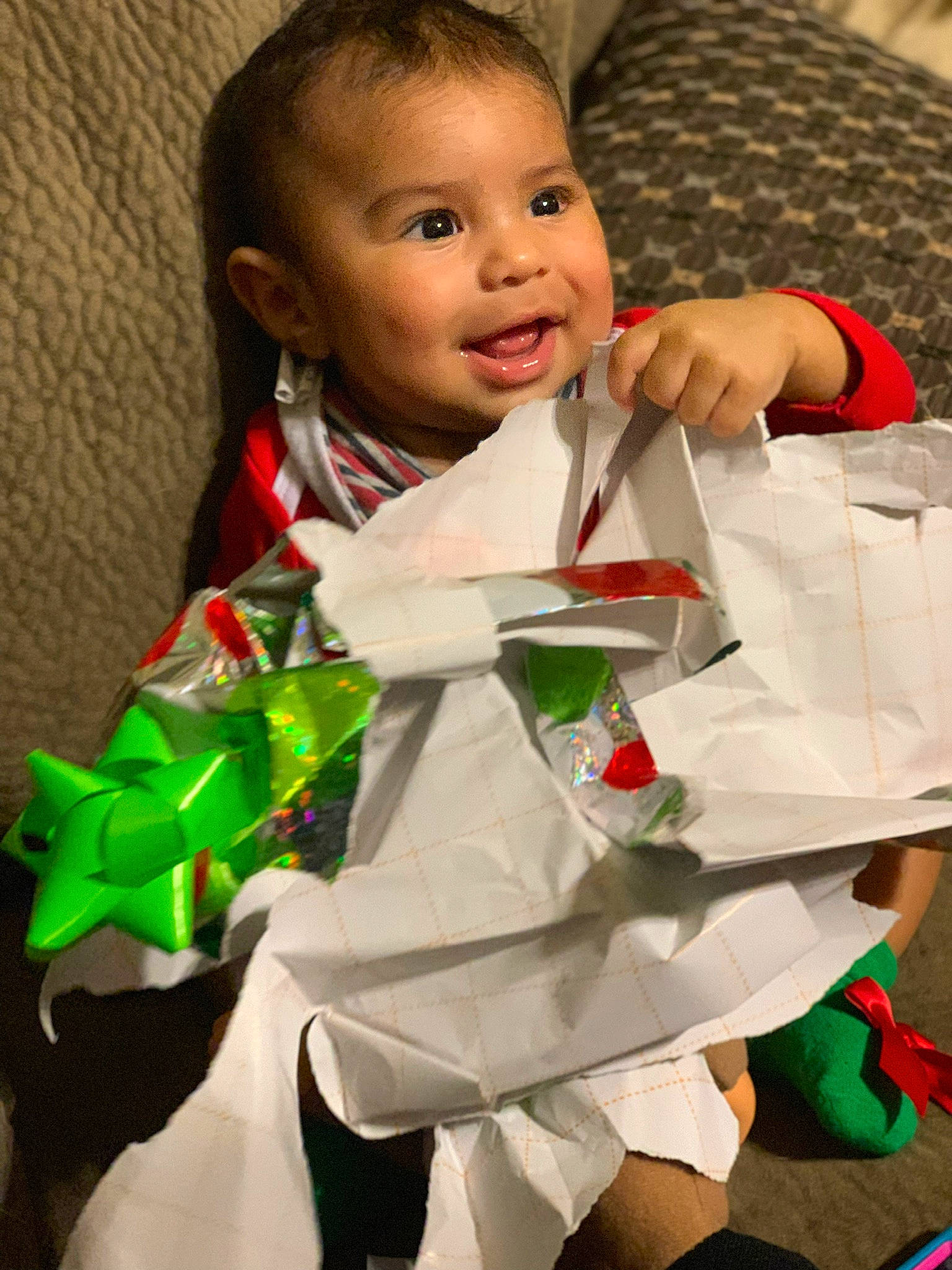 Raymond is registered to the contest to win money with this photo: boy, child, costume, girl, outerwear, person, product, smile, toddler