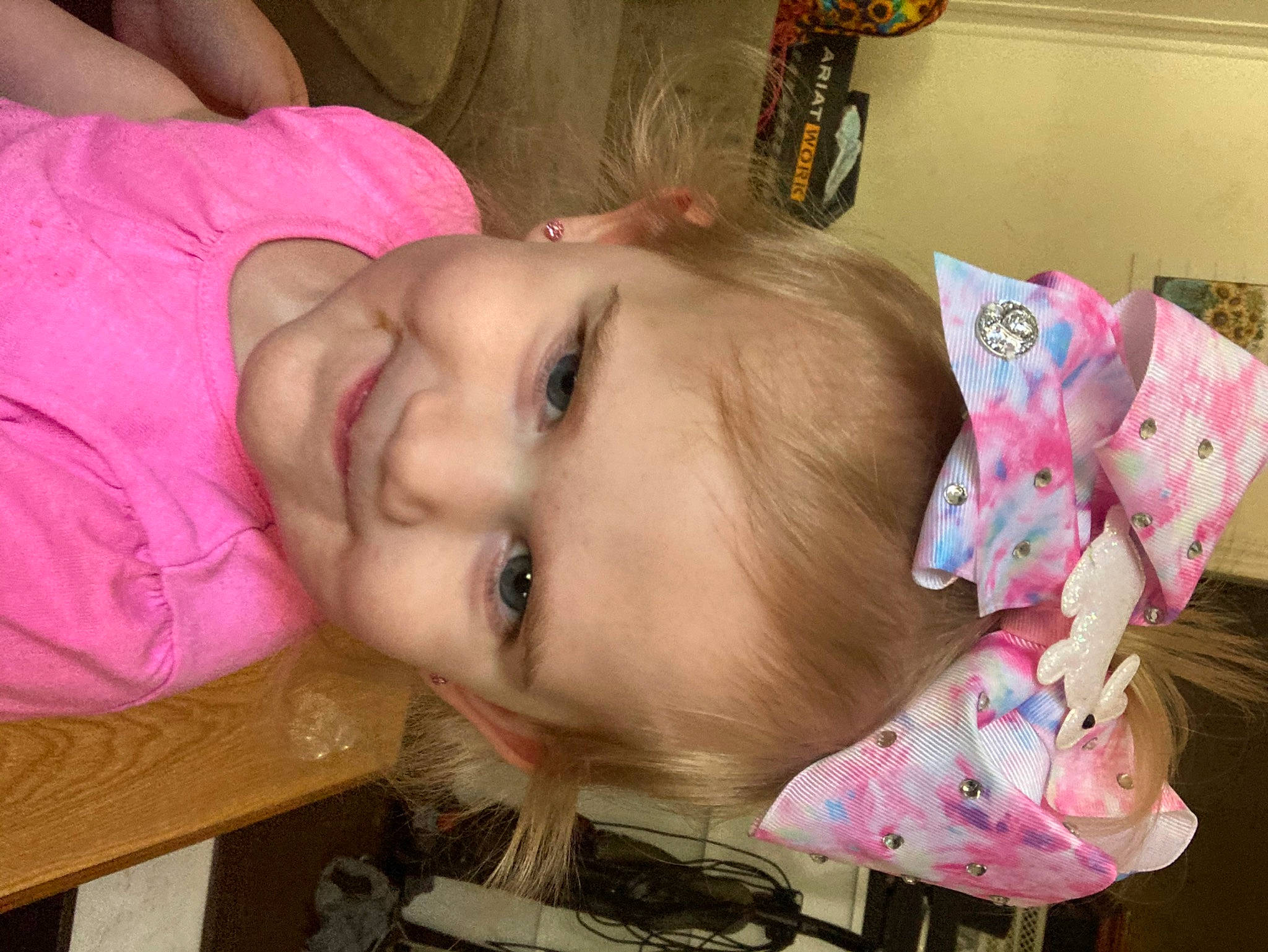 Adalyn joined the competition — help win amazing prizes! baby, baby_toddler_clothing, cheek, chin, ear, eye, eyebrow, eyelash, headgear, iris, joy, lip, mammal, mouth, neck, nose, person, pink, skin, smile