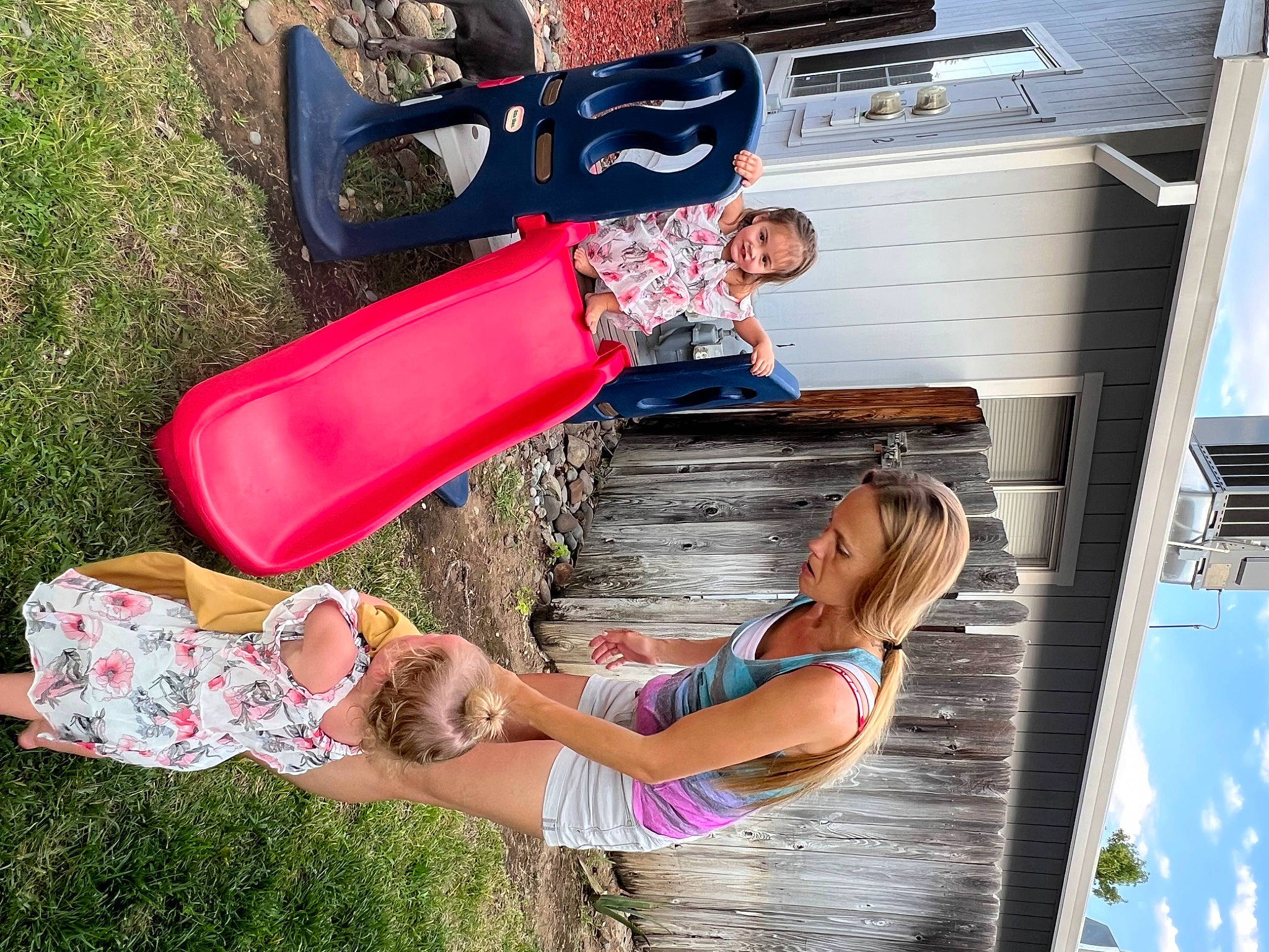 Addilyn joined the competition — help win amazing prizes! child, fun, grass, happy, human_leg, joy, leisure, magenta, people_in_nature, person, pink, plant, sandal, sitting, smile, summer, thigh, travel, tree, vacation
