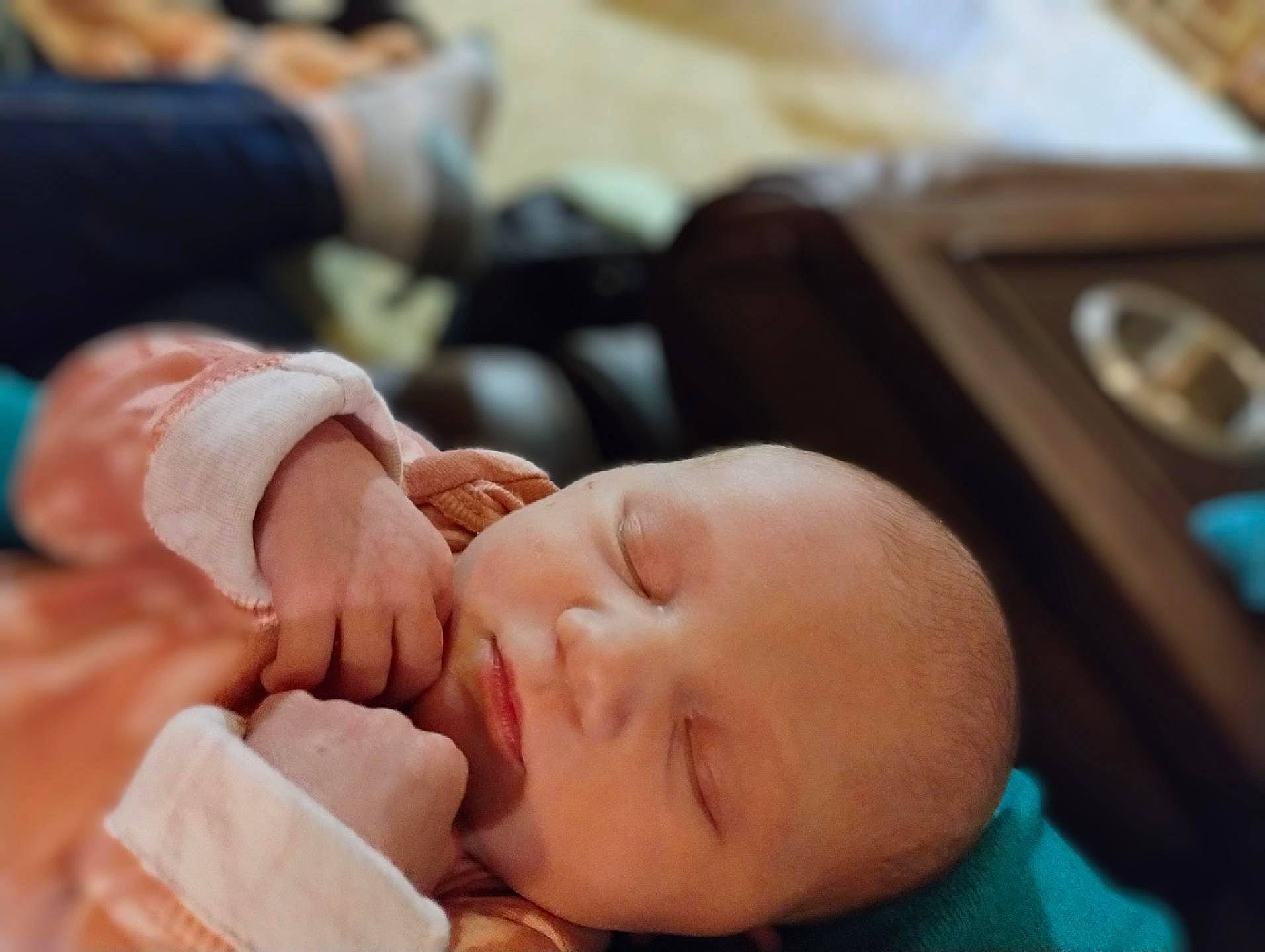 Adeline joined the competition — help win amazing prizes! baby, baby_sleeping, baby_toddler_clothing, cheek, child, childbirth, comfort, eyelash, finger, gesture, happy, mouth, nail, peach, person, skin, sleep, thumb, toddler