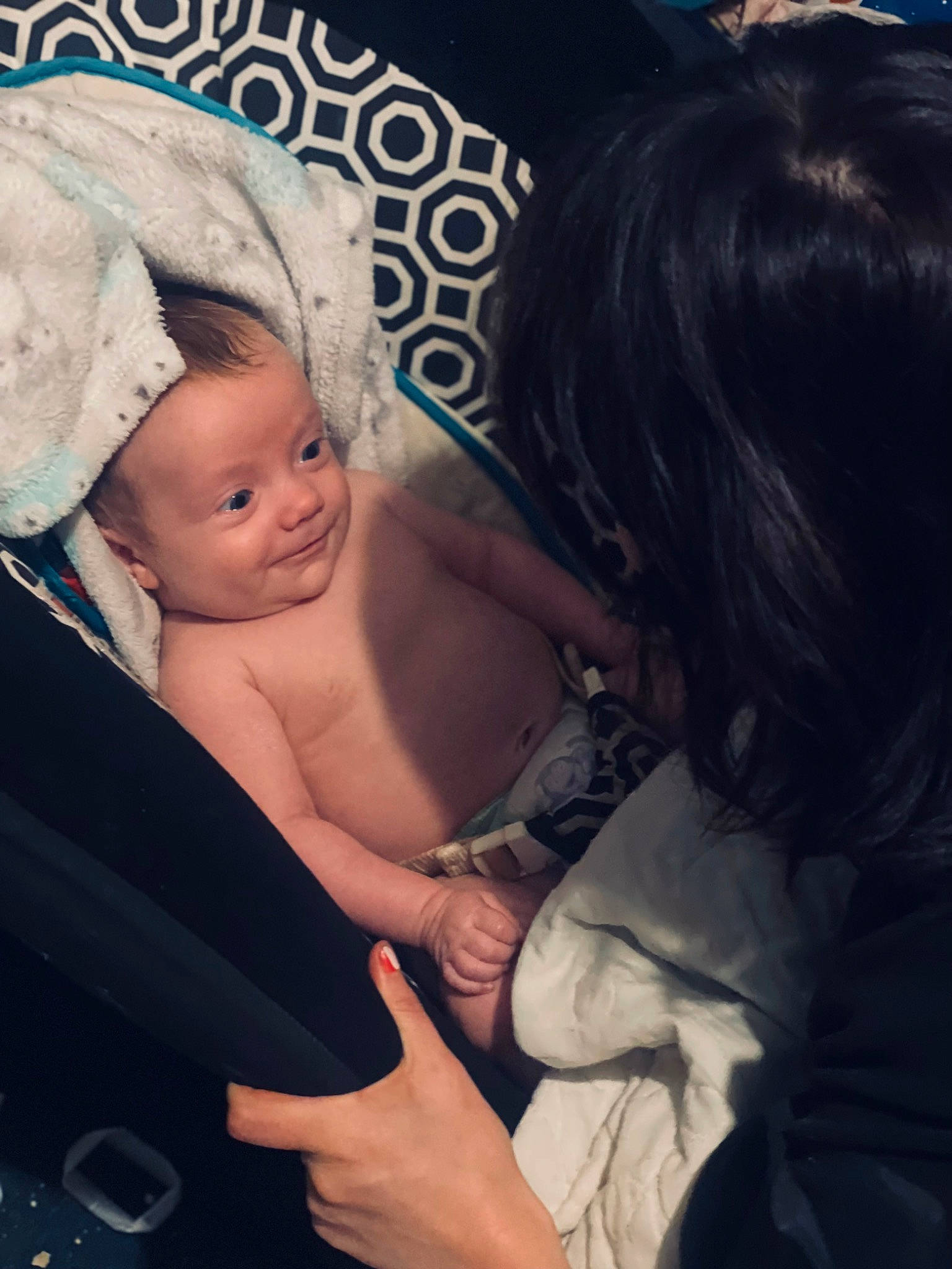 Wrenleigh is registered to the contest to win money with this photo: baby, baby_toddler_clothing, cap, child, comfort, cool, ear, event, finger, flash_photography, gesture, hairstyle, happy, hat, interaction, iris, mouth, person, skin, smile