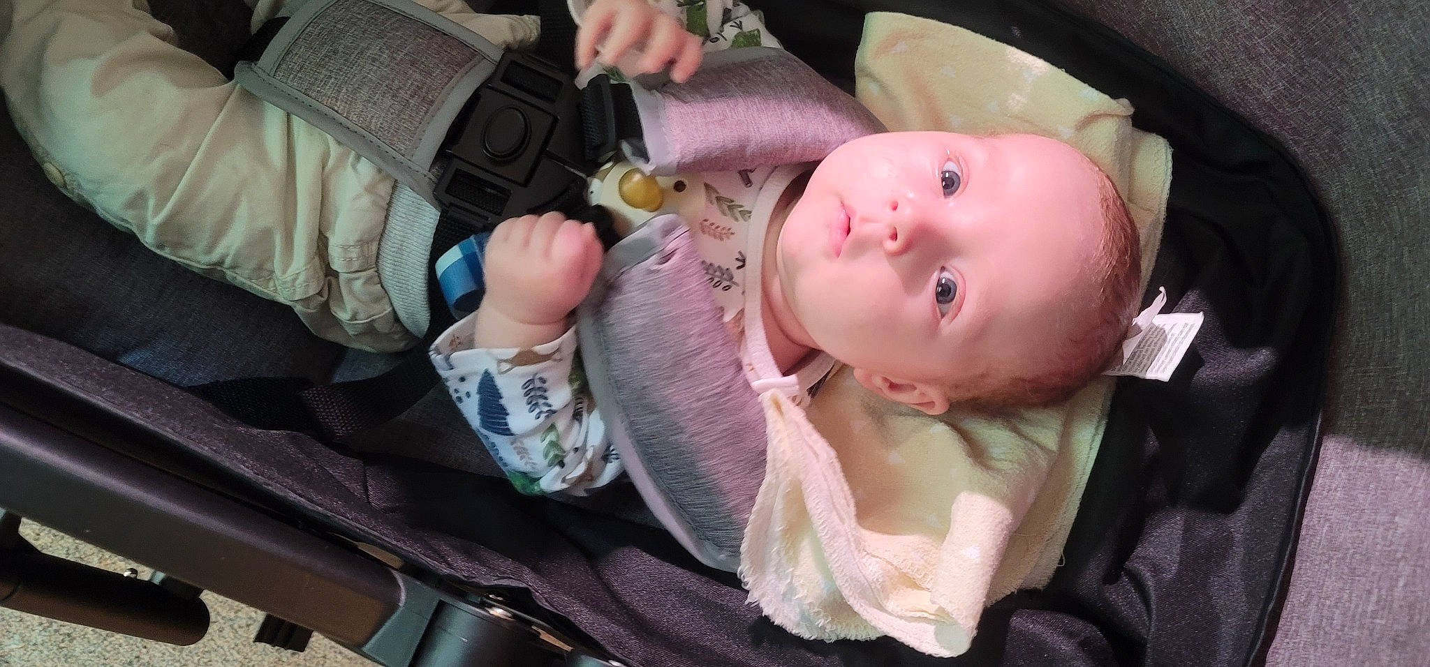 Nicolas is registered to the contest to win money with this photo: baby, baby_carriage, baby_products, baby_toddler_clothing, car_seat, cheek, child, comfort, ear, eyelash, finger, gesture, hand, lip, mouth, nail, nose, person, sitting, skin