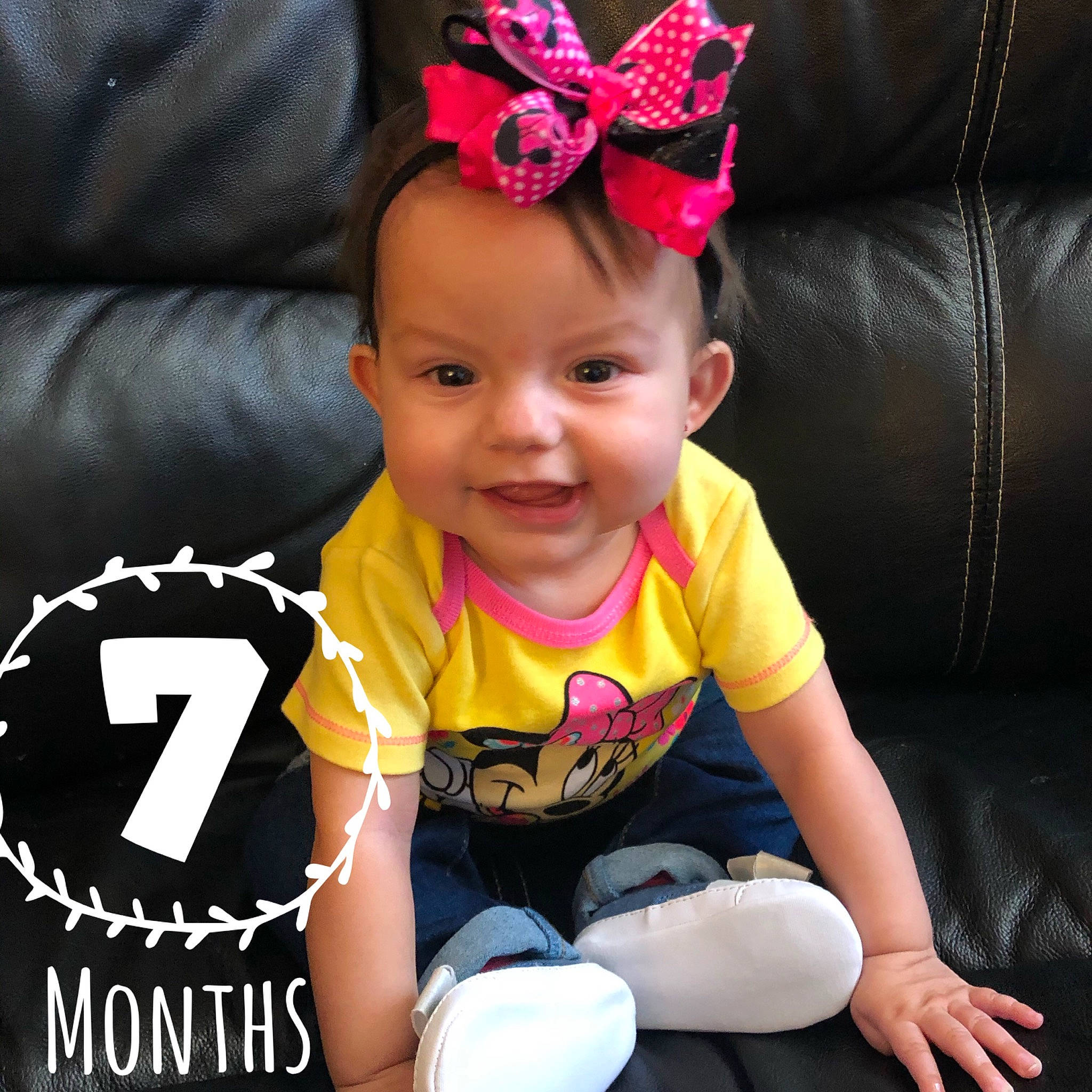 Jazmyn is registered to the contest to win money with this photo: auto_part, baby, baby_toddler_clothing, child, child_model, costume, ear, fashion_accessory, hair_accessory, happy, headband, headgear, headpiece, person, pink, play, product, sitting, sportswear, toddler