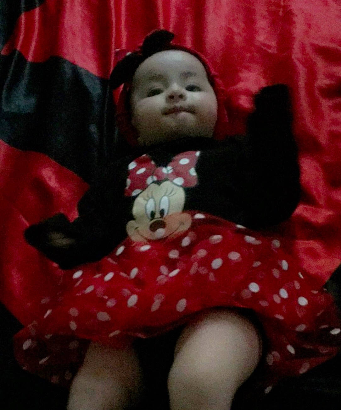 Mylla a rejoint le concours — aidez-le/la à gagner de superbes lots ! baby, black_hair, cheek, child, doll, lip, person, pink, red, smile, toddler, toy