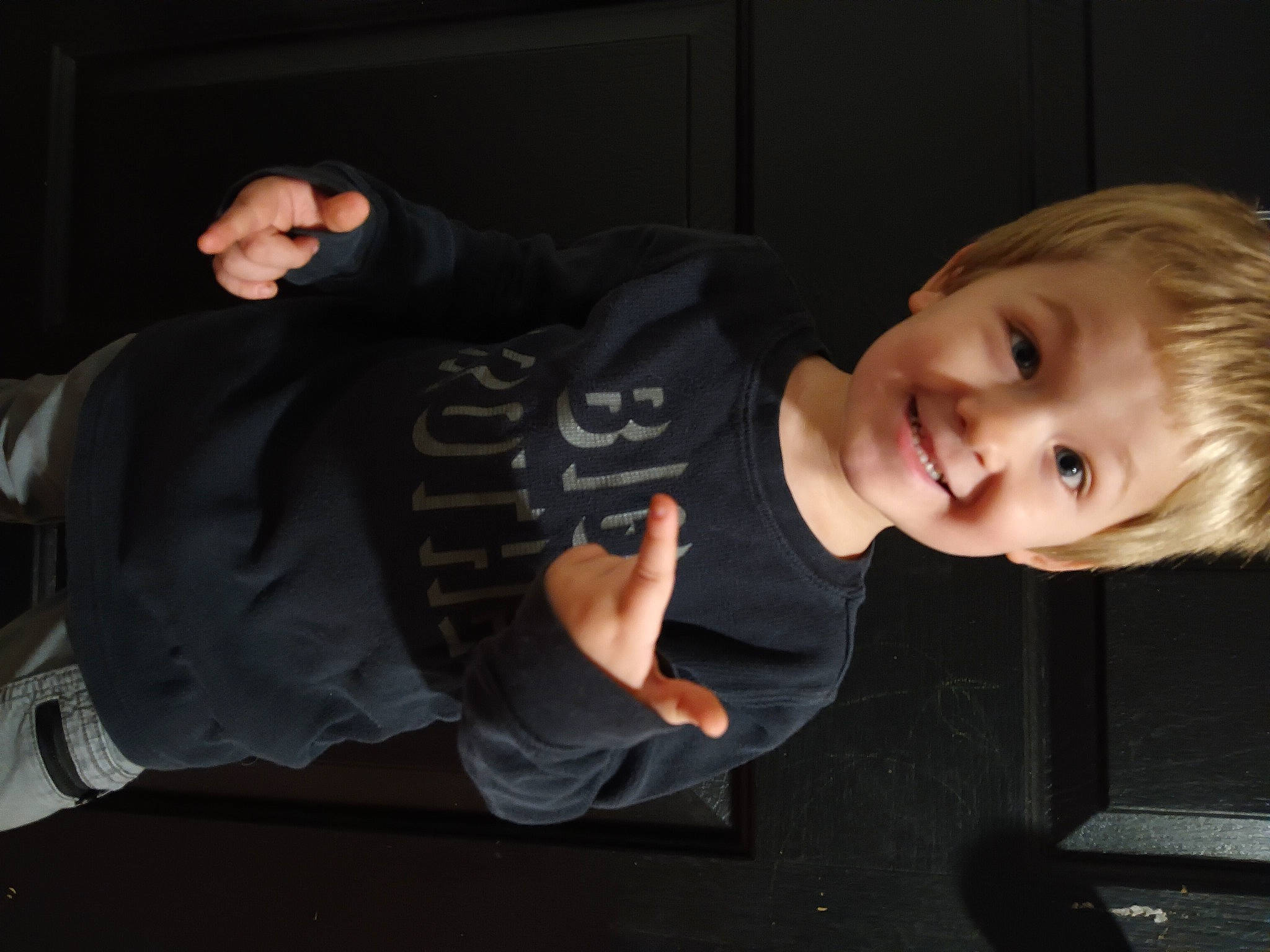 Mav Lee is registered to the contest to win money with this photo: arm, baby, baby_toddler_clothing, child, comfort, elbow, eye, finger, flash_photography, flooring, fun, gesture, happy, joy, knee, person, sitting, sleeve, smile, toddler