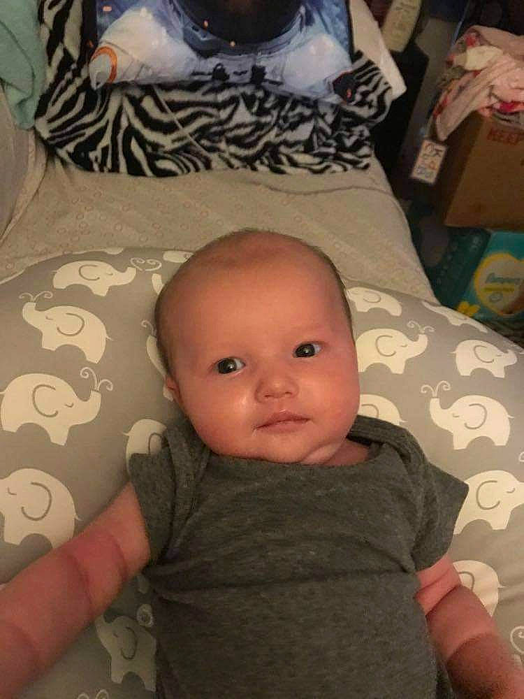 Zayleigh joined the competition — help win amazing prizes! baby, baby_products, baby_safety, baby_toddler_clothing, bedding, cheek, child, comfort, eyebrow, fun, linens, mouth, nose, person, pillow, room, sitting, skin, textile, toddler