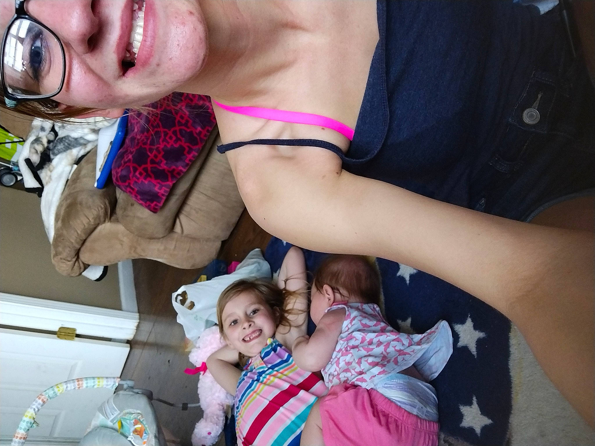 Ariel joined the competition — help win amazing prizes! arm, chest, eyelash, face, finger, gesture, hand, happy, head, headgear, human, human_body, joy, mouth, person, photograph, pink, skin, sunglasses, thigh