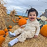 Cataleya joined the competition — help win amazing prizes! toddler, child, smiling, pumpkin, hay_bale, fall, autumn, outdoor, scarecrow, corn_stalks, festive, clothing, socks, nature, field, sky, decoration, happy, portrait, seasonal