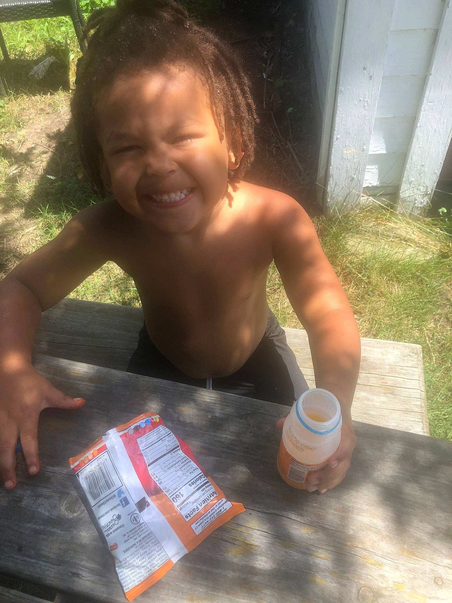 Jalen is registered to the contest to win money with this photo: adaptation, barechested, child, fun, joy, person, summer, vacation, water