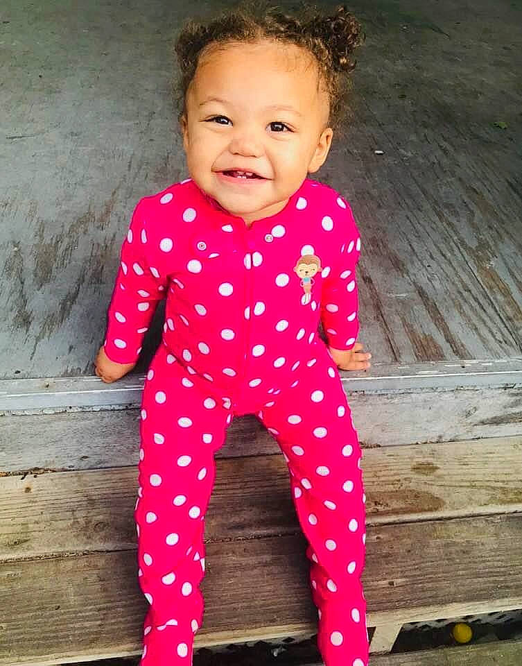 Princess Nalani joined the competition — help win amazing prizes! baby, baby_products, baby_toddler_clothing, child, child_model, clothing, design, joy, leggings, magenta, pajamas, pattern, person, pink, polka_dot, product, sleeve, tights, toddler, trousers