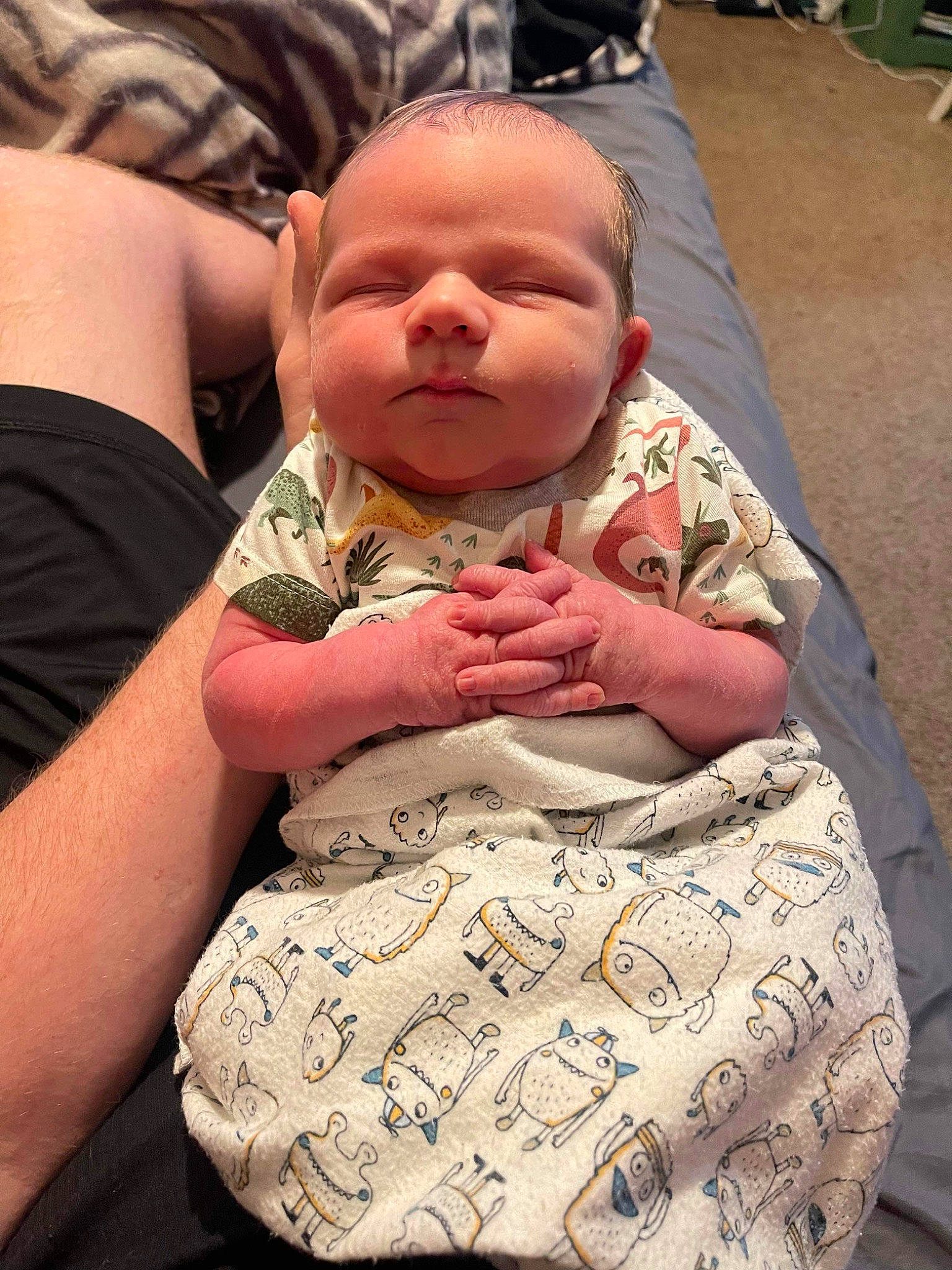 Xaviar joined the competition — help win amazing prizes! abdomen, baby, baby_toddler_clothing, cheek, chest, child, comfort, event, facial_expression, fun, happy, head, joint, mouth, pattern, people, person, sitting, skin, toddler