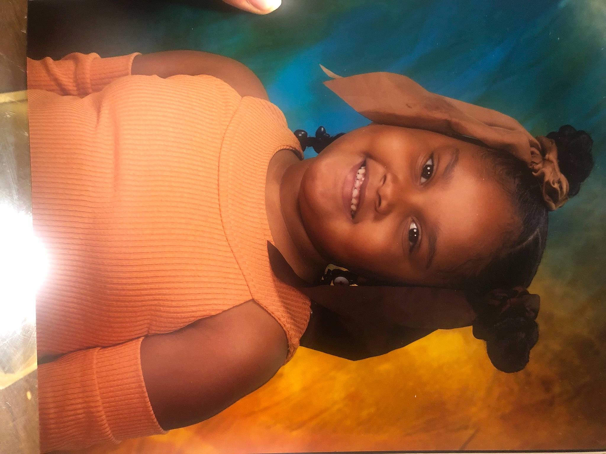 Keaila Jacinth joined the competition — help win amazing prizes! arm, art, black_hair, comfort, elbow, eyebrow, eyewear, flash_photography, fun, happy, human_leg, joy, lip, long_hair, mouth, muscle, neck, orange, person, shoulder