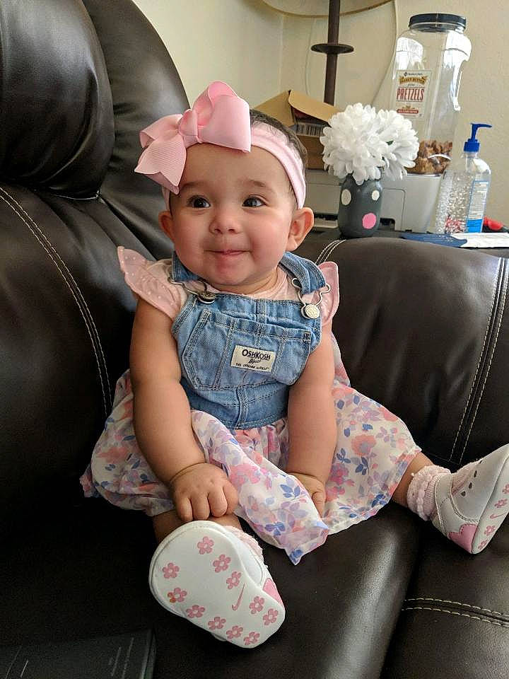 Rosalia joined the competition — help win amazing prizes! baby, child, daughter, ear, easter, family, furniture, head, headgear, headwear, holiday, people, person, pink, sitting, skin, toddler