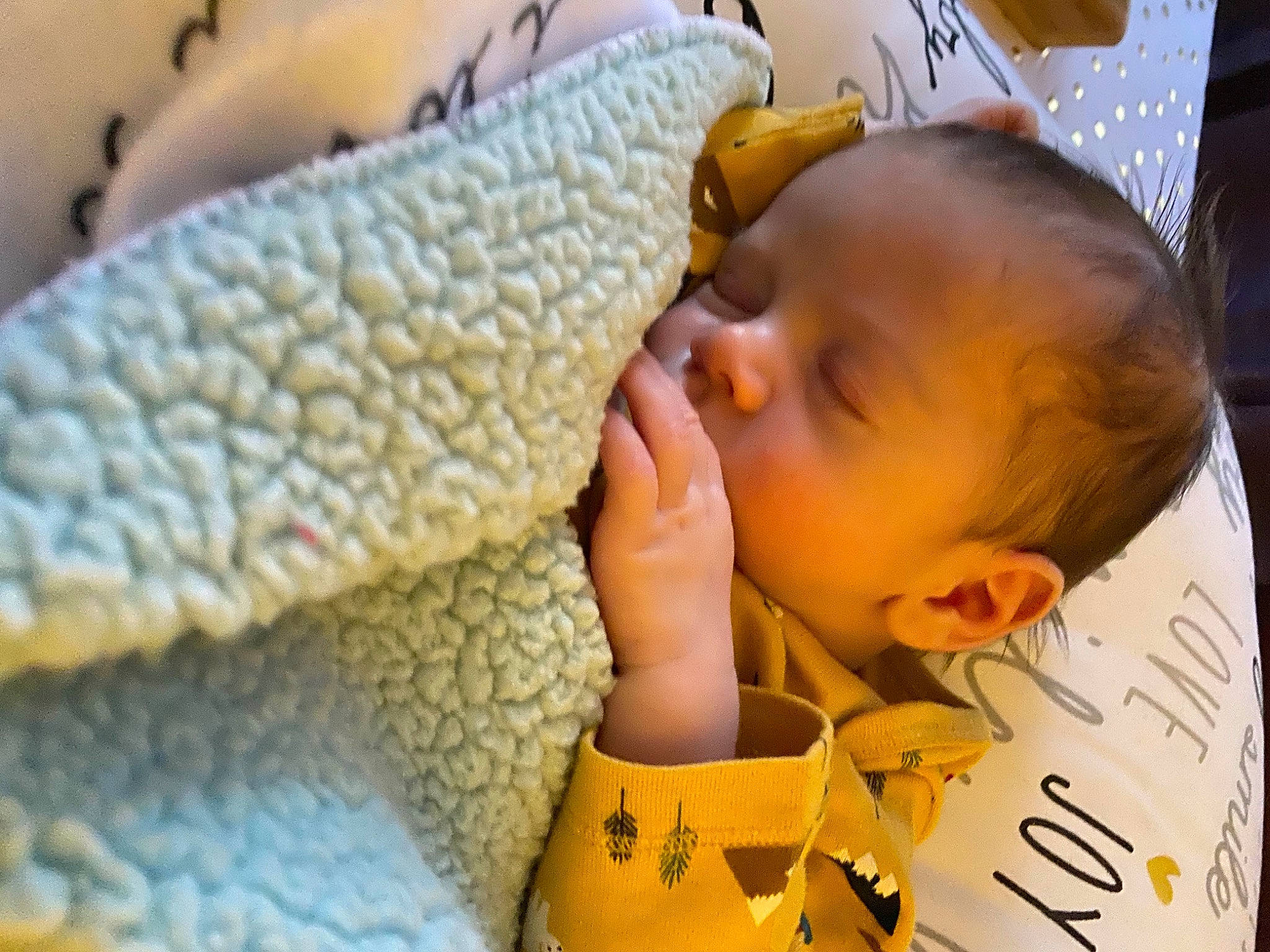 Isaac is registered to the contest to win money with this photo: baby, baby_products, baby_sleeping, baby_toddler_clothing, bedtime, cheek, child, comfort, ear, facial_expression, fun, happy, head, linens, mouth, nose, person, skin, textile, toddler