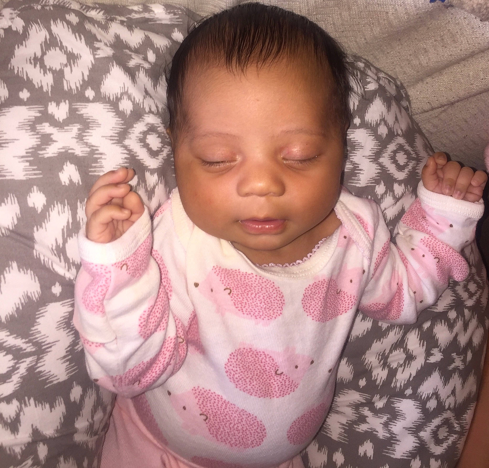 Layla joined the competition — help win amazing prizes! arm, baby, beauty, cheek, child, cool, eye, face, facial_expression, finger, forehead, hair, head, lip, mouth, nose, person, pink, skin, smile