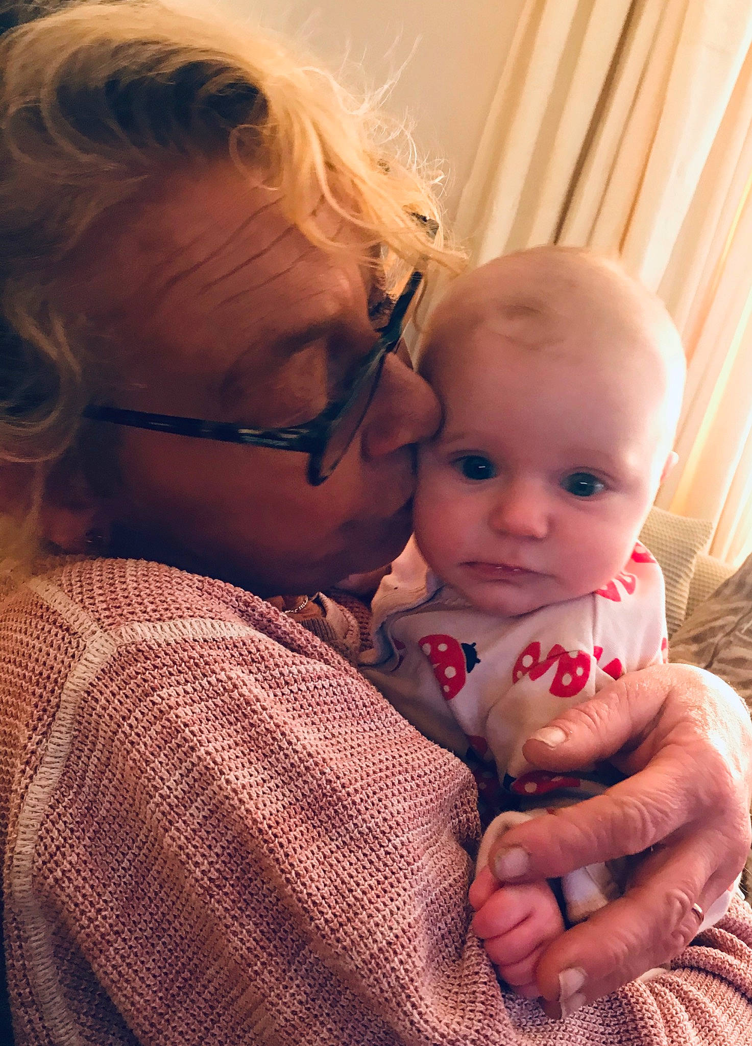 Alynna is registered to the contest to win money with this photo: baby, cheek, child, face, finger, gesture, hand, hug, interaction, love, nose, person, skin, smile, toddler