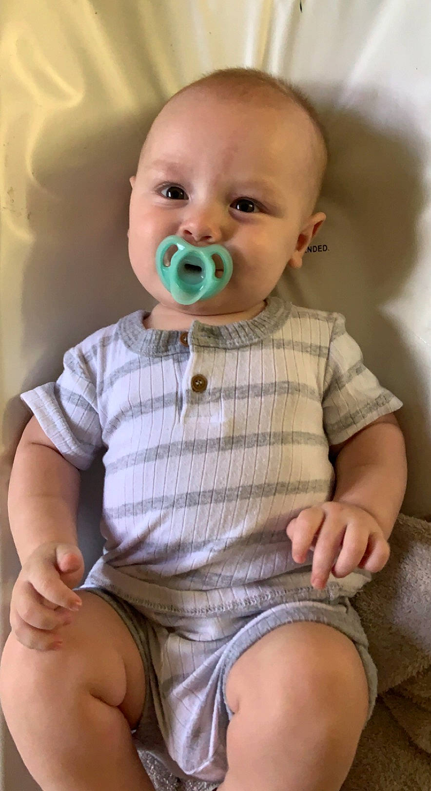 Jack joined the competition — help win amazing prizes! baby_toddler_clothing, cheek, chin, dress_shirt, facial_expression, finger, iris, joint, lip, mouth, neck, nose, organ, person, pink, shoulder, skin, sleeve, standing, textile