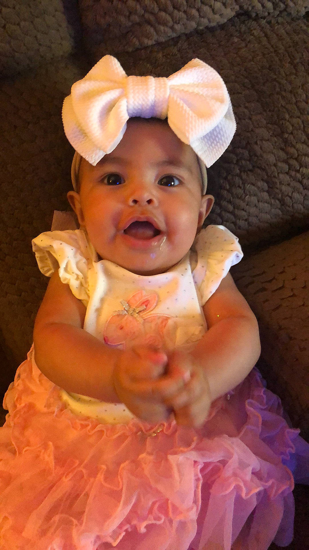 Amaya joined the competition — help win amazing prizes! baby, baby_toddler_clothing, cheek, day_dress, dress, embellishment, eye, fun, happy, hat, headgear, headpiece, headwear, iris, lip, person, pink, skin, sleeve, smile
