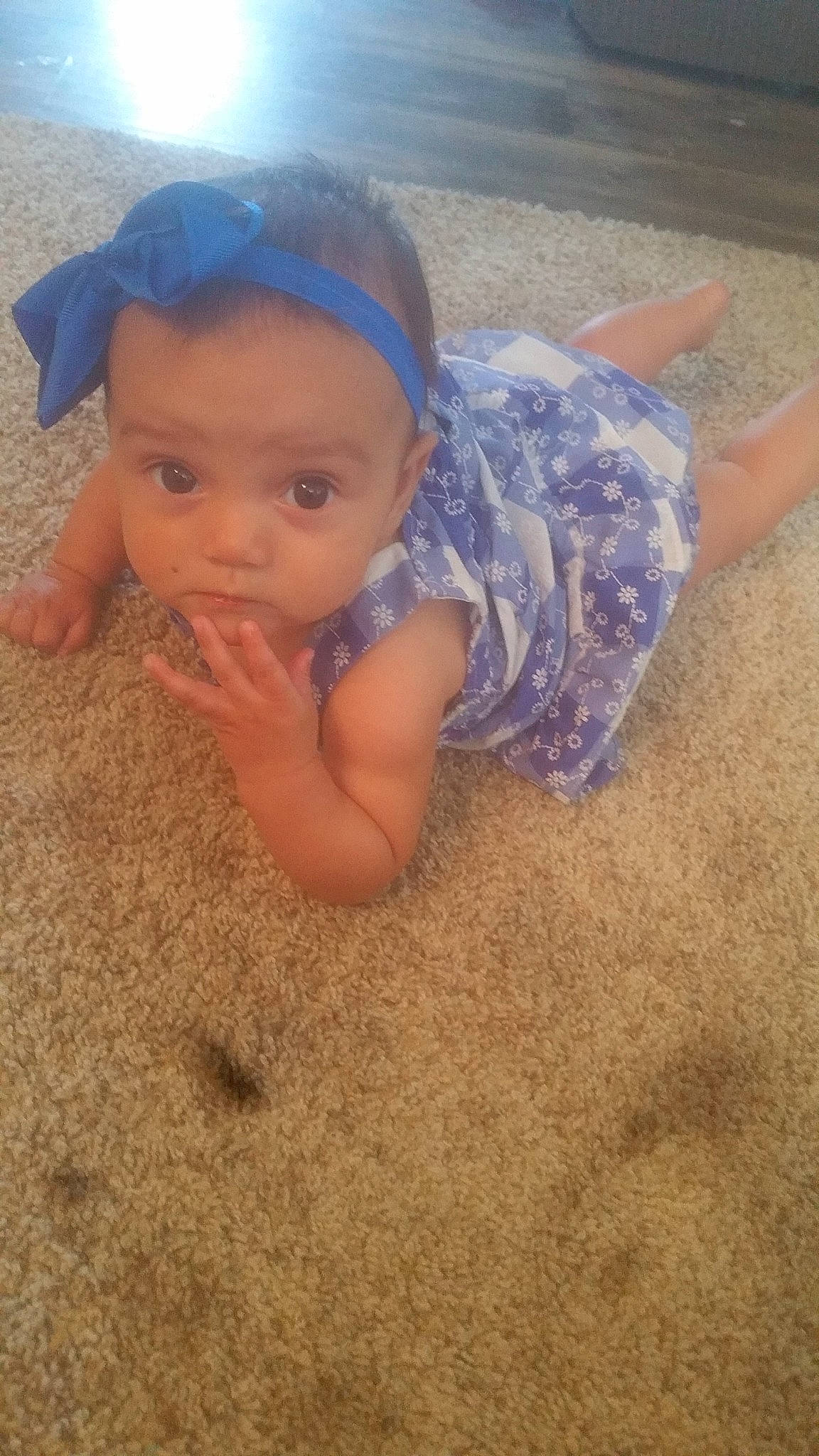 Mila joined the competition — help win amazing prizes! baby, cheek, child, hair_accessory, head, headgear, person, skin, toddler