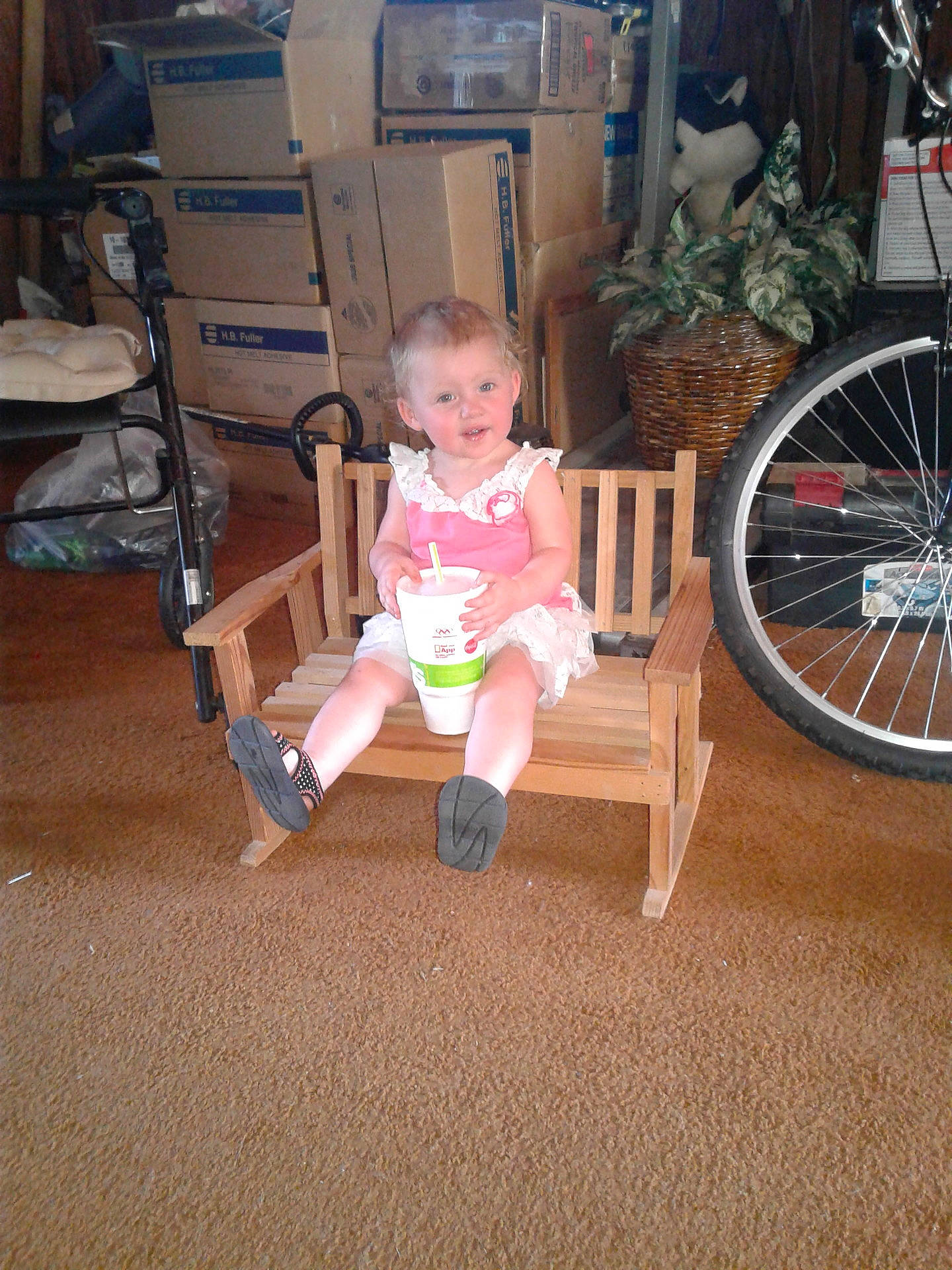 Lillyann joined the competition — help win amazing prizes! bicycle_accessory, chair, child, day, floor, flooring, fun, furniture, hardwood, infant, leg, person, play, product, recreation, sitting, standing, toddler, vacation, wood