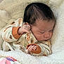Amylia joined the competition — help win amazing prizes! newborn, baby, sleeping, blanket, onesie, cozy, soft, cute, infant, child, peaceful, warm, patterned_clothing, hand, face, head, indoors, resting, closeup, wrapped