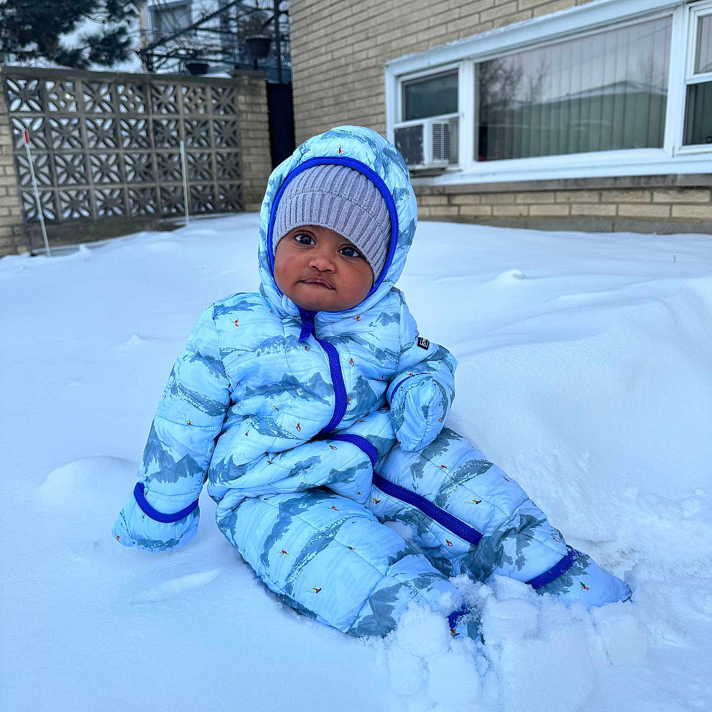 Abeda joined the competition — help win amazing prizes! baby, beanie, cap, clothing, coat, face, glove, hat, head, hood, ice, jacket, nature, outdoors, person, photography, plant, portrait, snow, winter