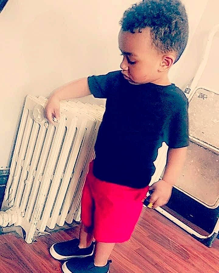 Alexander joined the competition — help win amazing prizes! black, blue, cool, hairstyle, happy, joint, knee, leg, neck, person, photograph, shorts, shoulder, sleeve, sportswear, standing, t_shirt, toddler, waist, white