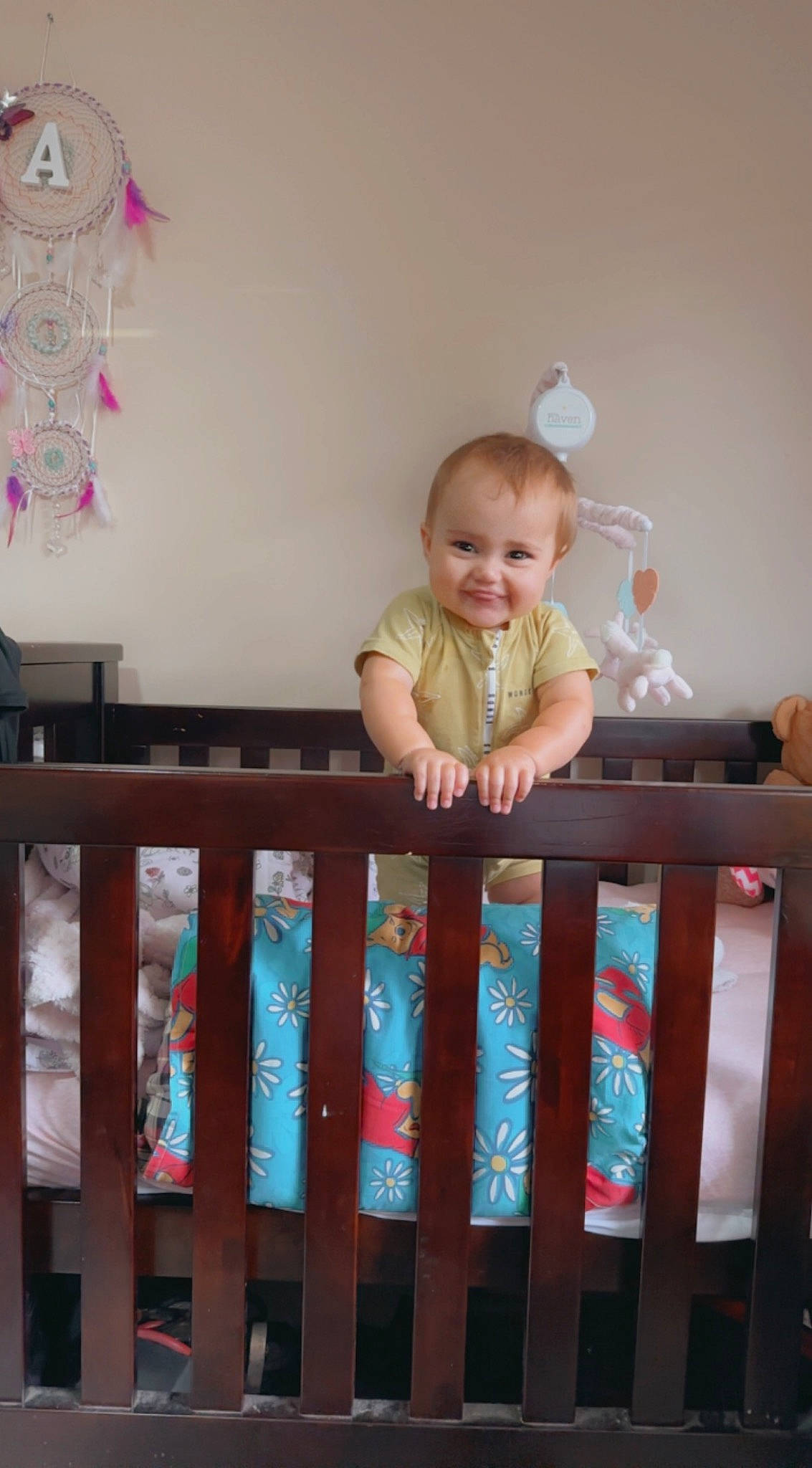 Addilynn joined the competition — help win amazing prizes! baby, baby_products, baby_safety, baby_toddler_clothing, baby_toys, child, cradle, fence, happy, infant_bed, joy, nursery, person, pink, product, room, sleeve, smile, t_shirt, toddler