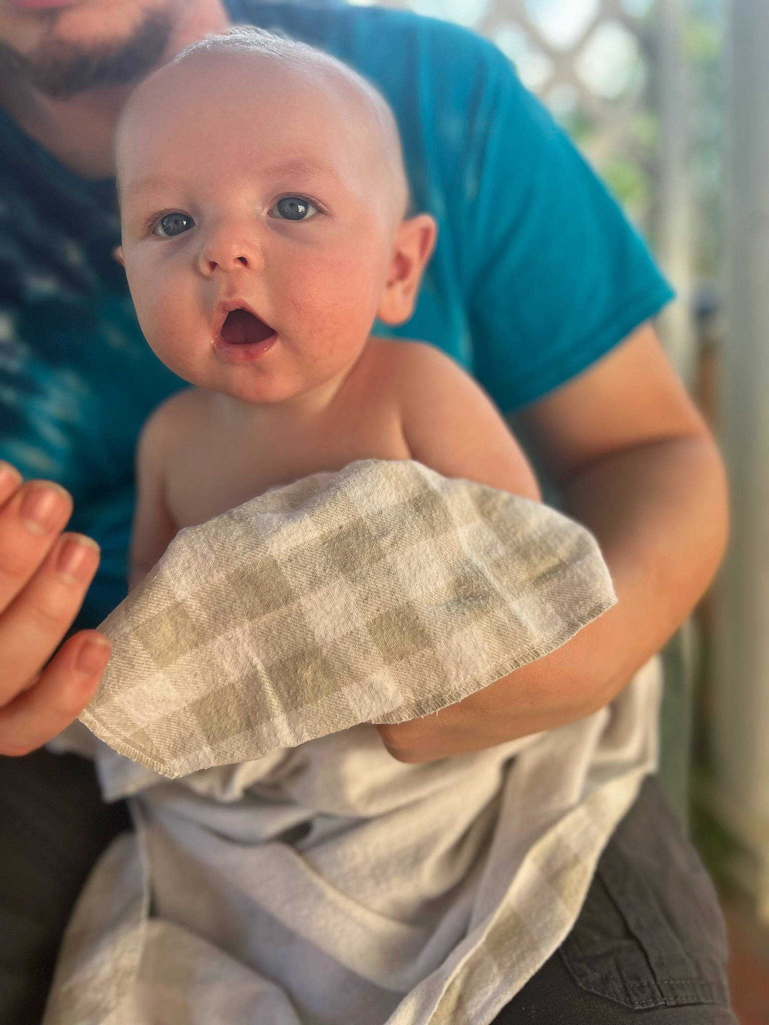 Eithan is registered to the contest to win money with this photo: abdomen, baby, chest, child, comfort, elbow, eye, face, finger, gesture, grass, hand, happy, head, interaction, joint, person, shoulder, skin, toddler