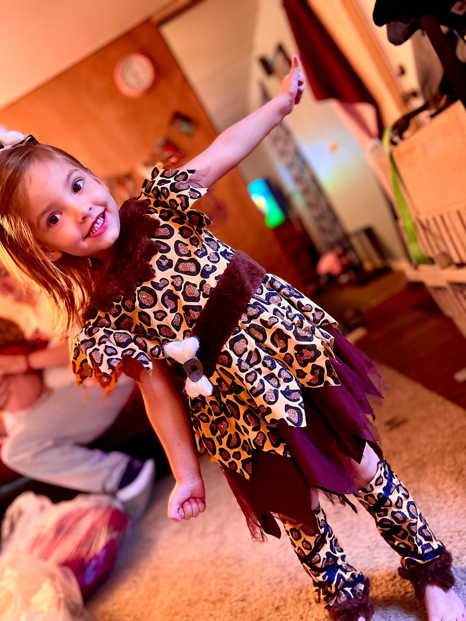 Aspyn is registered to the contest to win money with this photo: barefoot, brown_hair, dress, entertainment, event, fashion, fashion_design, fawn, flash_photography, flooring, fun, happy, human_leg, joy, long_hair, magenta, pattern, person, plant, purple