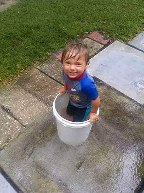 Ronald joined the competition — help win amazing prizes! asphalt, baby, child, composite_material, concrete, fun, garden, grass, joy, leisure, person, play, recreation, road_surface, shorts, sidewalk, smile, soil, t_shirt, toddler