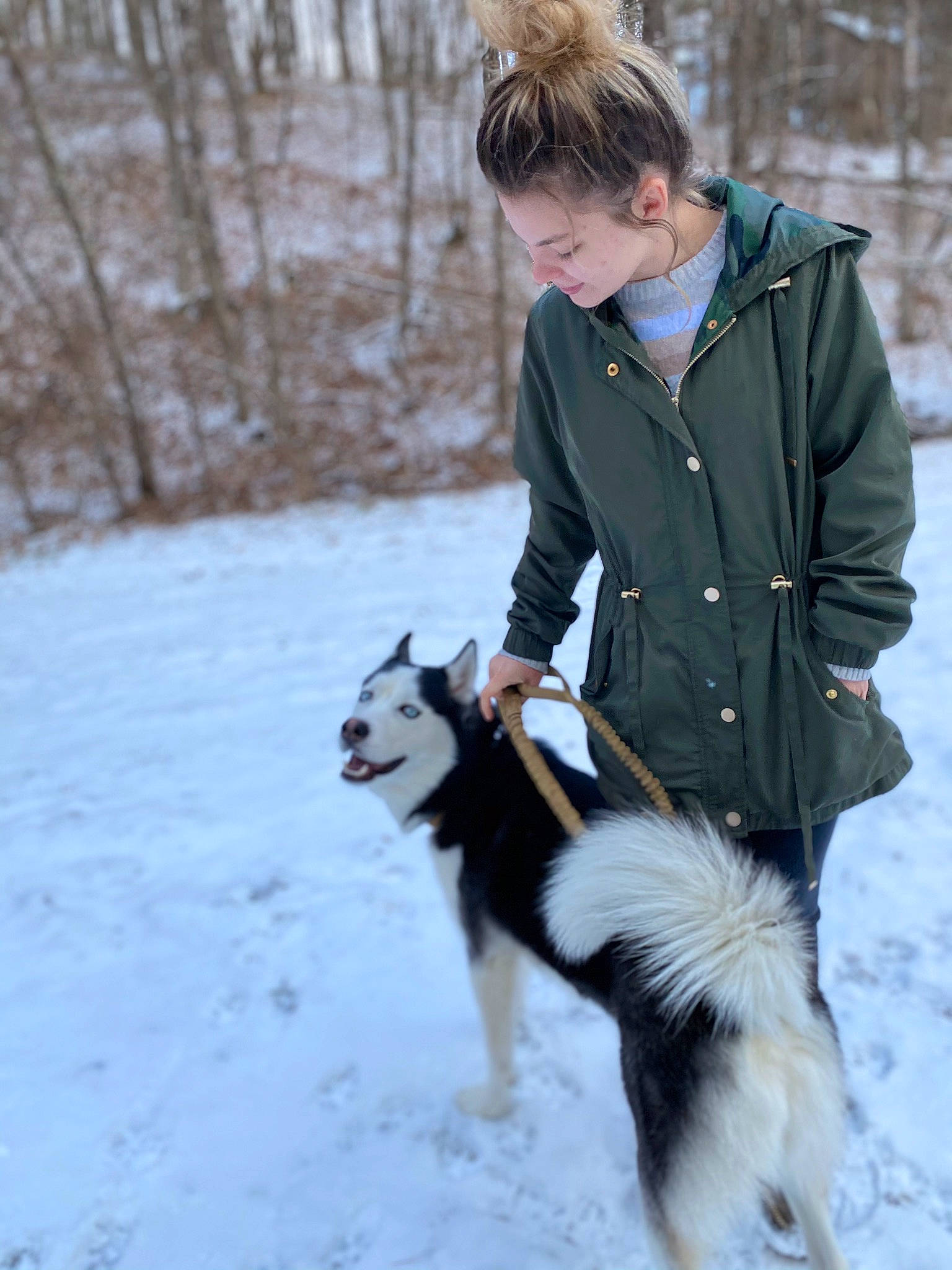 Ajax Tucker joined the competition — help win amazing prizes! animal_sports, boot, canidae, carnivore, companion_dog, dog, dog_breed, dog_walking, freezing, fur, leash, people_in_nature, playing_in_the_snow, recreation, sled_dog, snow, sporting_group, sunglasses, tree, winter